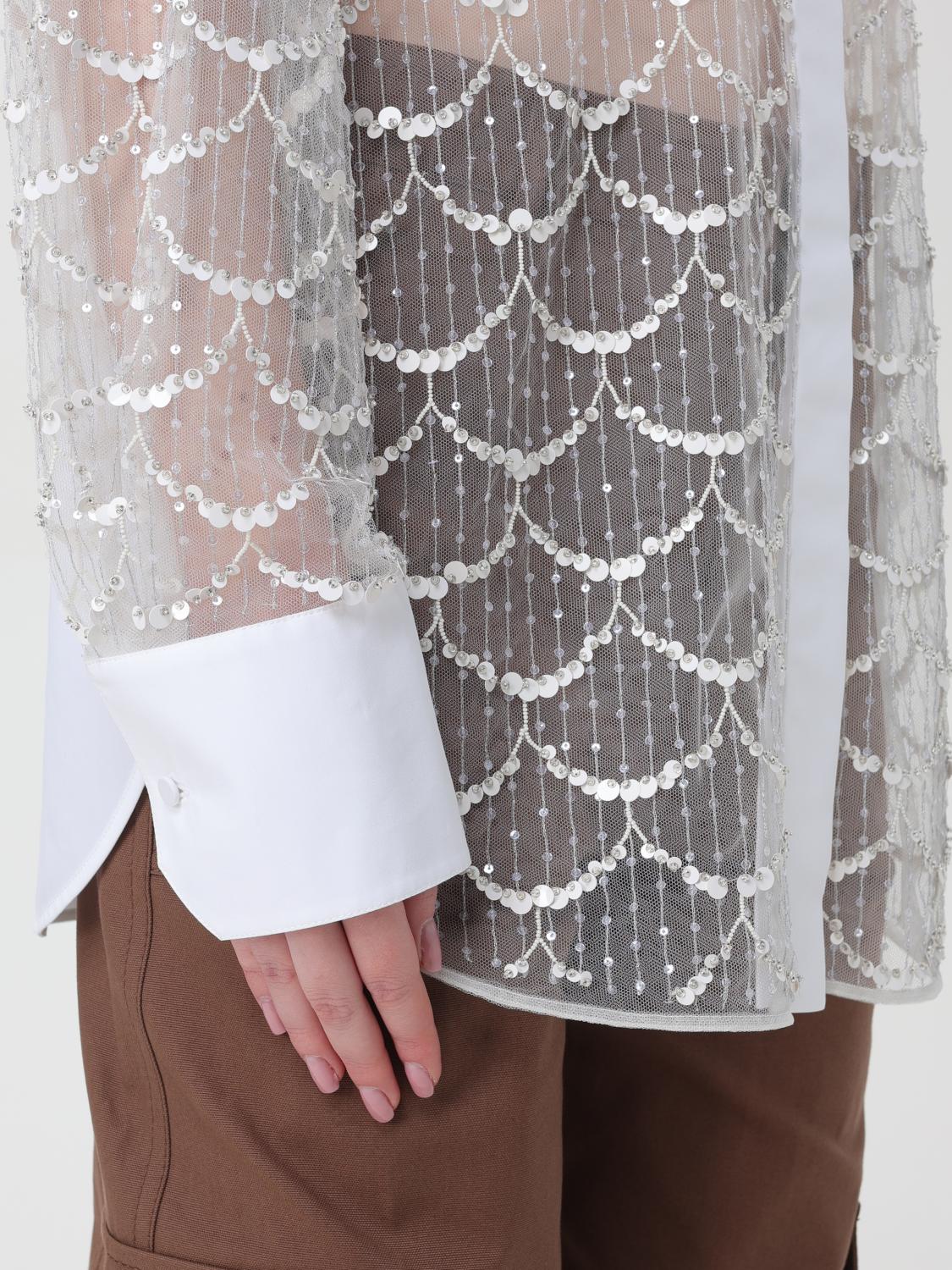 Valentino シャツ レディース - アイボリー | 4B3AB5W01ED | GIGLIO.COM
