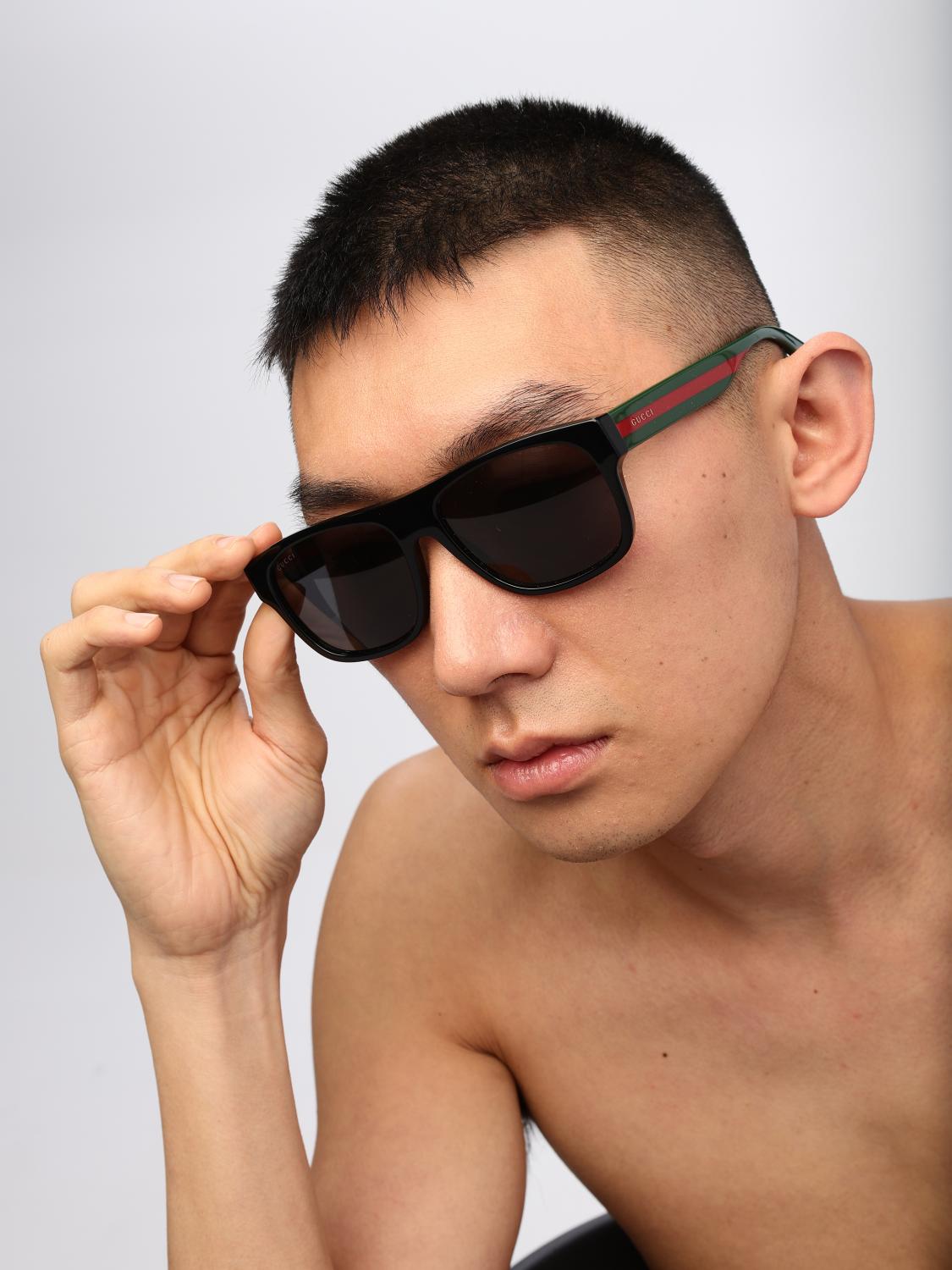 Gucci サングラス メンズ - ブラック | GG0341S | GIGLIO.COM