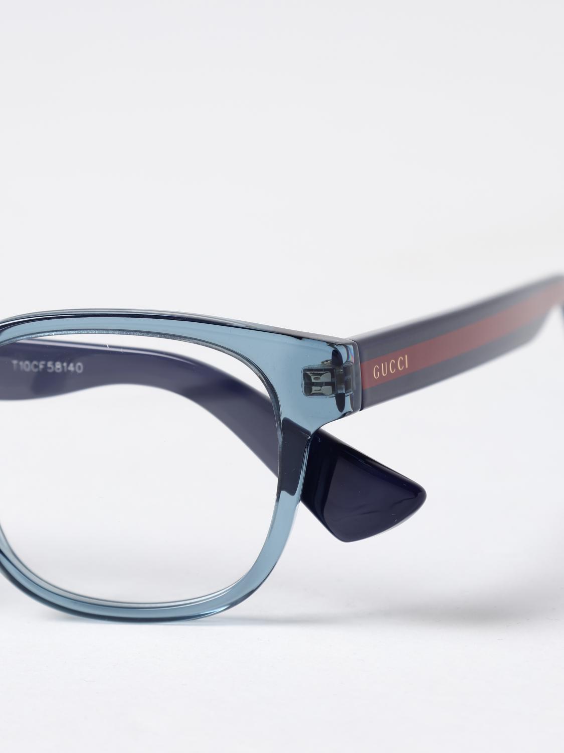 GUCCI OPTICAL FRAMES: Optical frames men Gucci, Blue 1 - Img 4