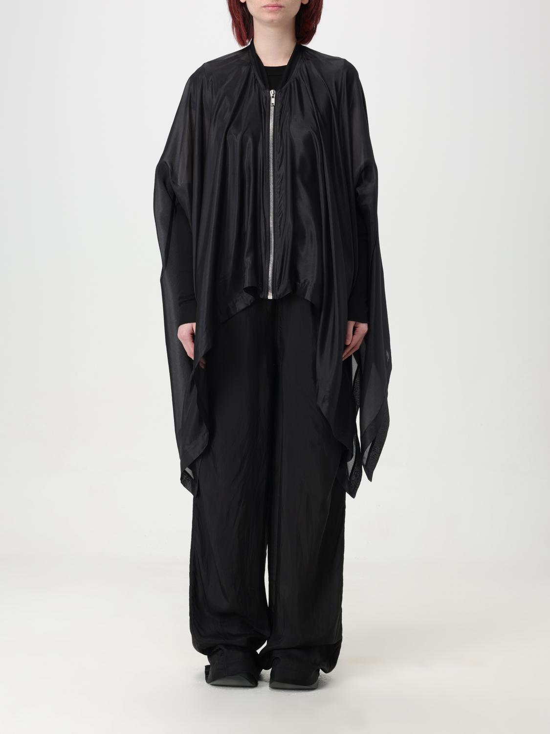 RICK OWENS CAPE: Jacket woman Rick Owens, Black - Img 1