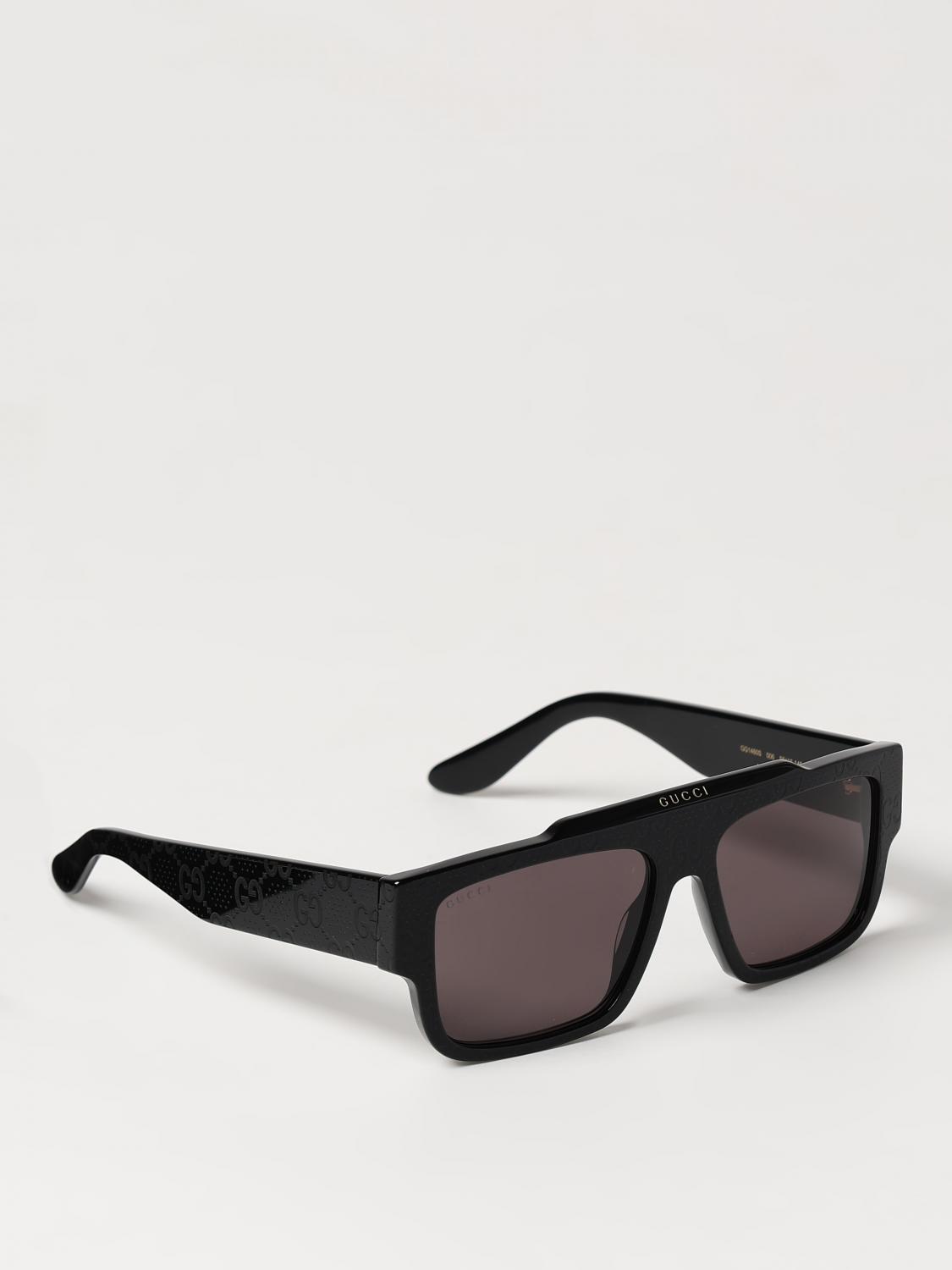 GUCCI Lunettes de soleil homme Noir Lunettes De Soleil Gucci GG1460S en ligne sur GIGLIO.COM