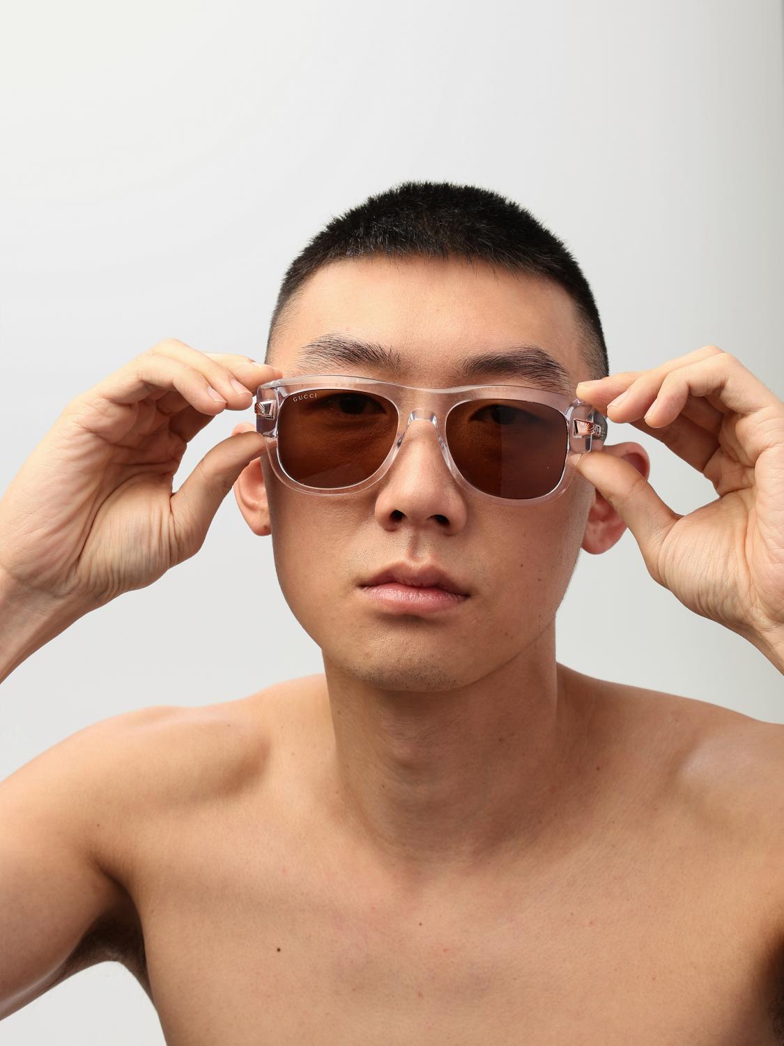 Gucci サングラス メンズ - ブラウン | GG1517S | GIGLIO.COM