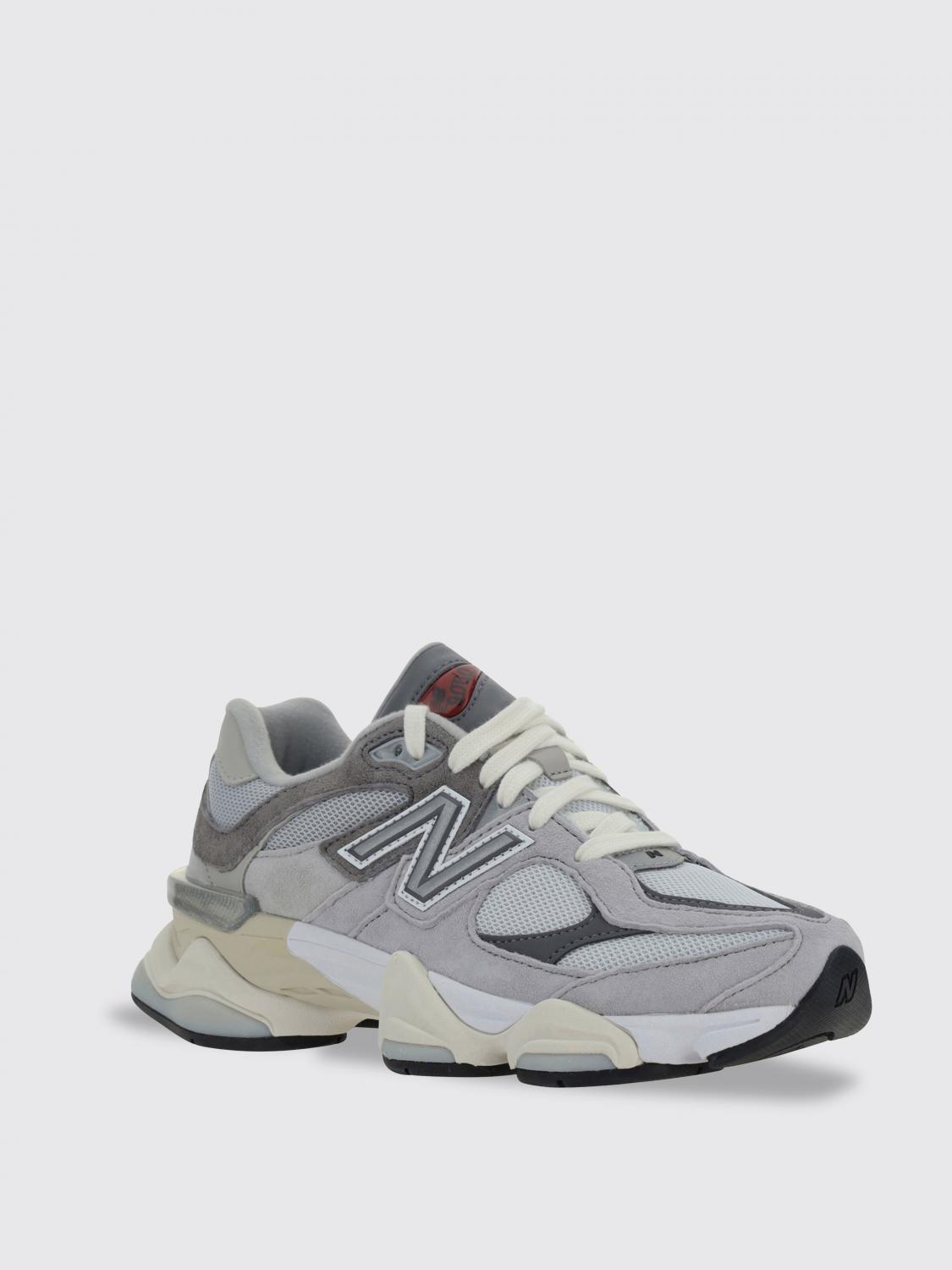 NEW BALANCE SNEAKERS: Sneakers 9060 New Balance in mesh e camoscio , Grigio - Img 2