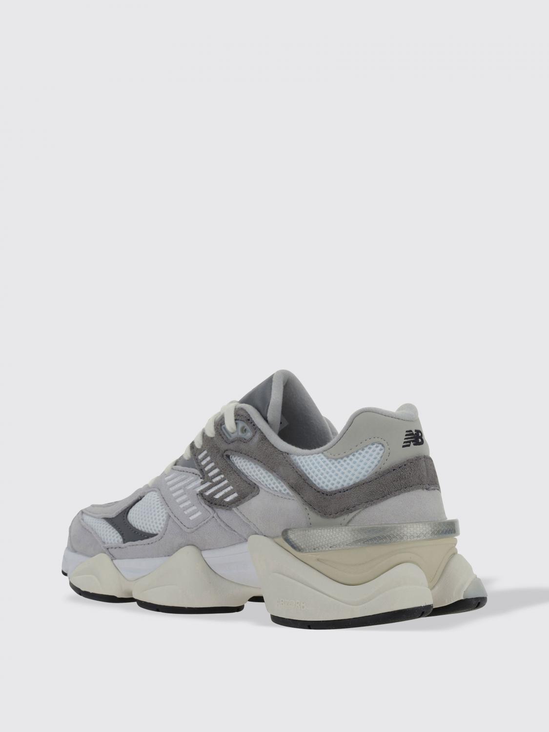 NEW BALANCE SNEAKERS: Sneakers 9060 New Balance in mesh e camoscio , Grigio - Img 3