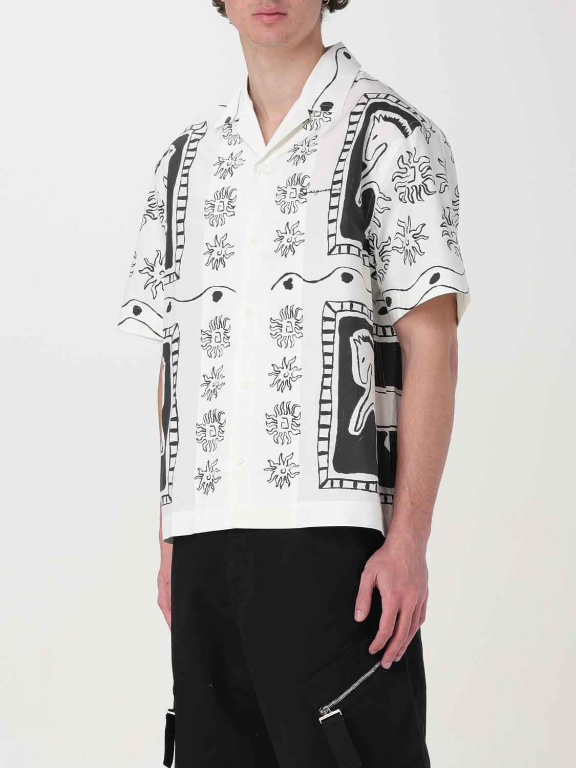 JACQUEMUS: Shirt men - Black | Jacquemus shirt 245SH2021586 online