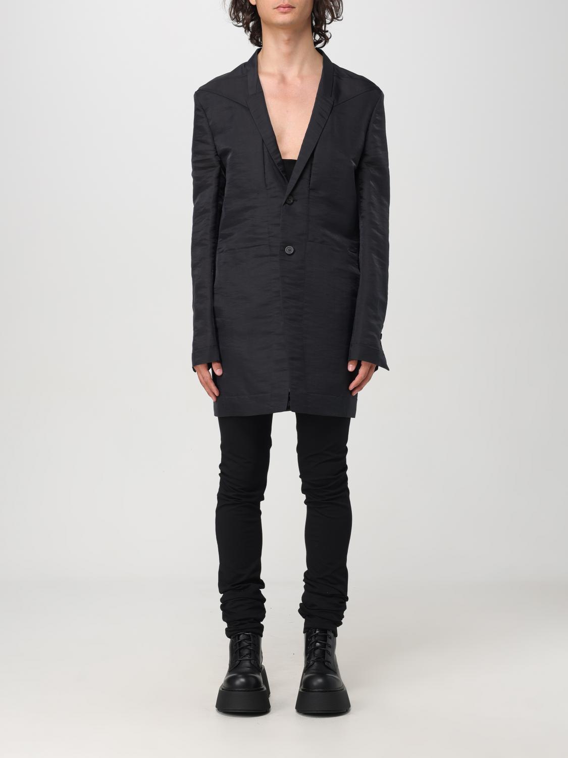 RICK OWENS 블레이저: 재킷 남성 Rick Owens, 블랙 - Img 1