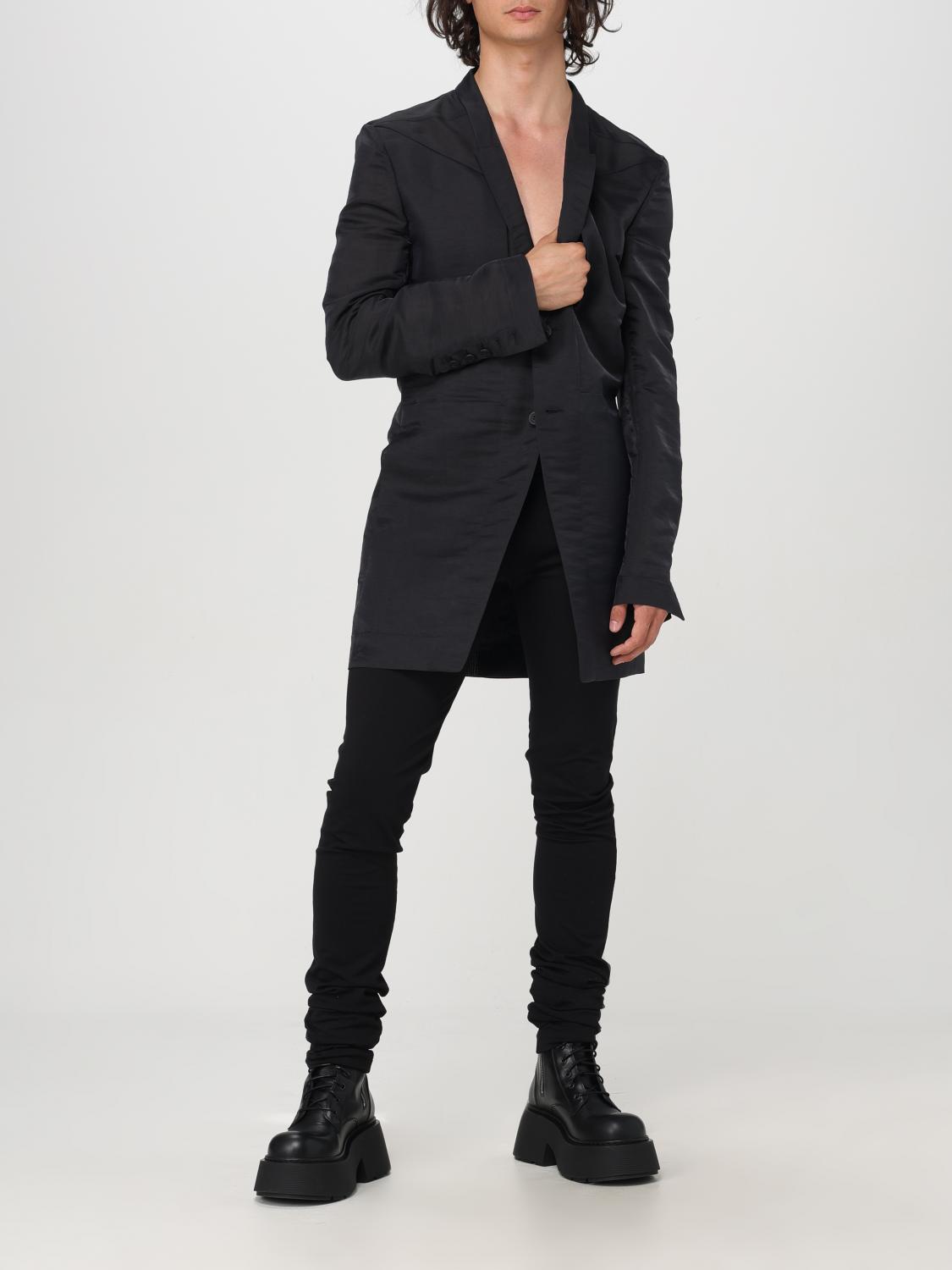 RICK OWENS 블레이저: 재킷 남성 Rick Owens, 블랙 - Img 2
