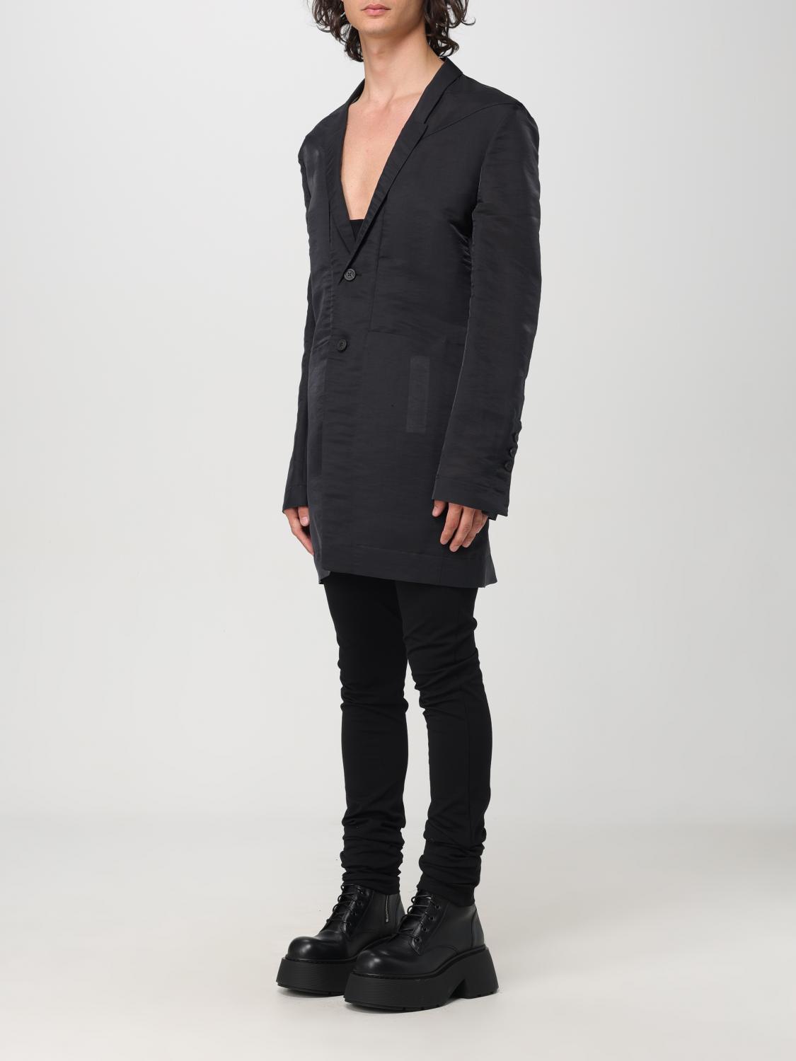RICK OWENS 블레이저: 재킷 남성 Rick Owens, 블랙 - Img 4