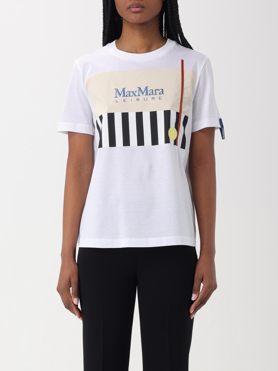 Tシャツ・カットソー MAX MARA Woman T-Shirt White 2511941019600 001 Max Mara Outlet: T-shirt woman - White 2 | Max Mara t-shirt