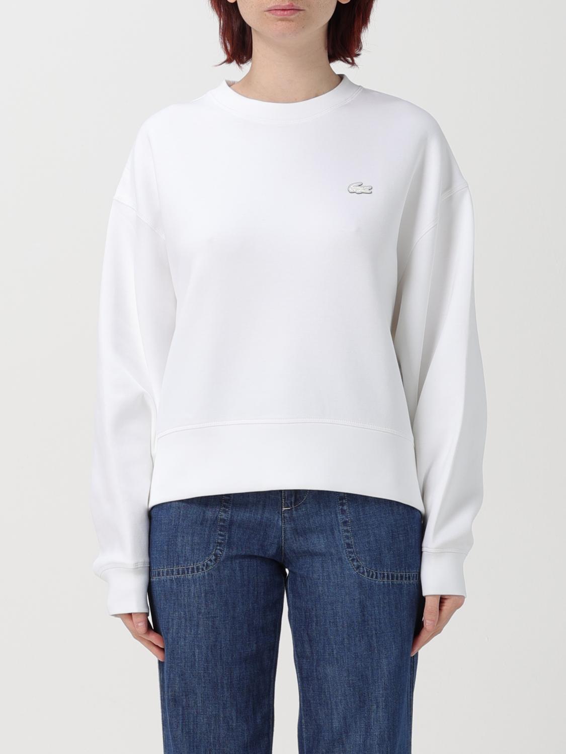 Pull lacoste blanc femme hotsell