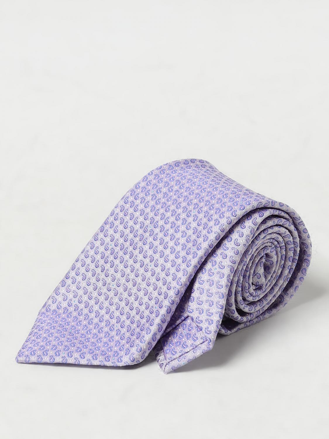 Cravatta slim a righe rosa azzurre seta uomo eleganza classe made italy