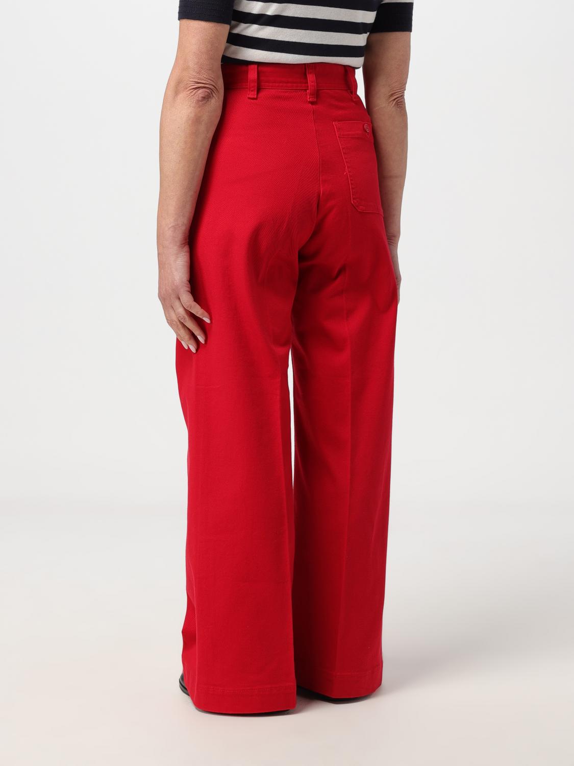 POLO RALPH LAUREN PANTALON: Pantalon femme Polo Ralph Lauren, Rouge - Img 2