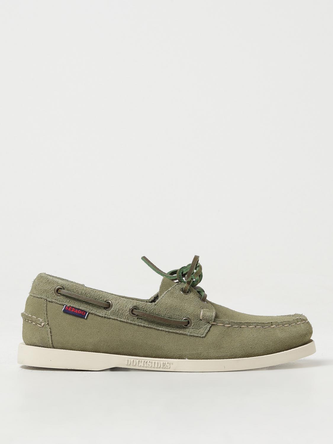 SEBAGO MOCASSINI: Mocassino Portland Sebago in camoscio , Militare - Img 1