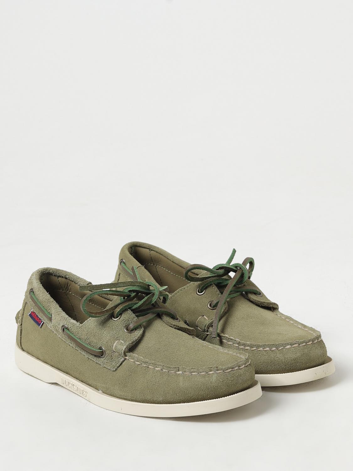 SEBAGO MOCASSINI: Mocassino Portland Sebago in camoscio , Militare - Img 2