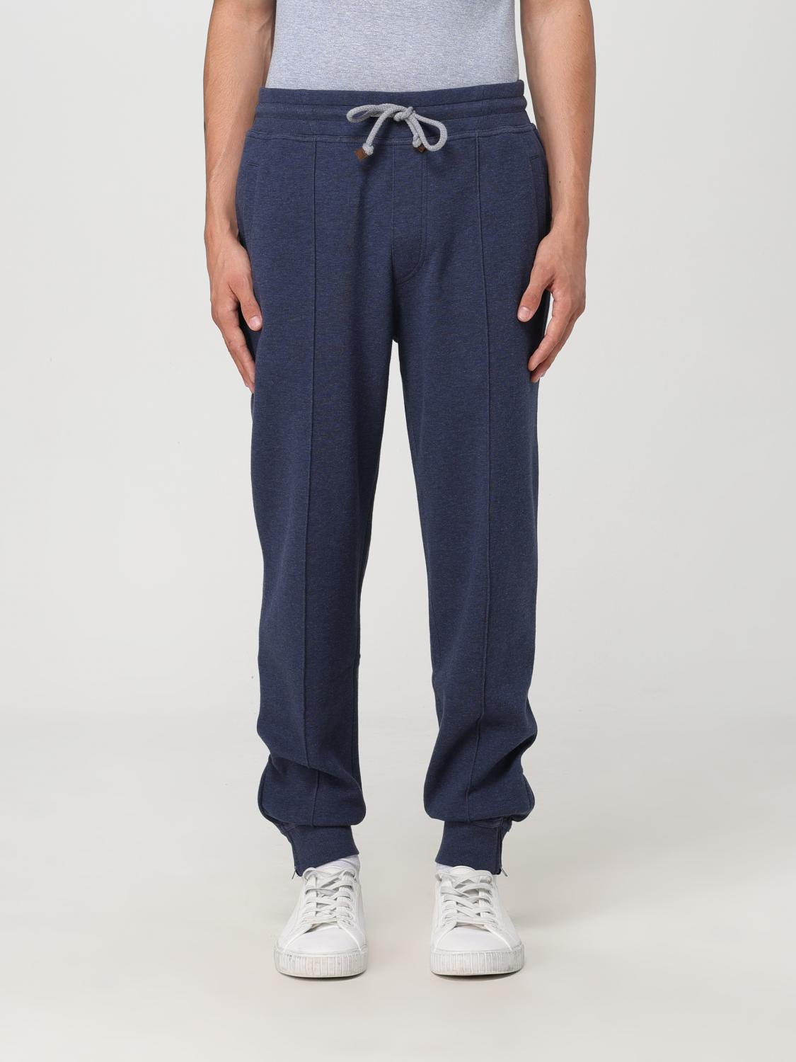 BRUNELLO CUCINELLI パンツ: パンツ メンズ Brunello Cucinelli, ブルー - Img 1