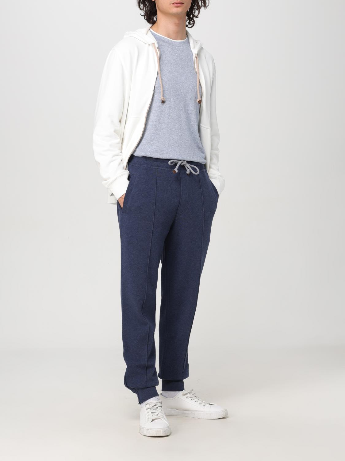 BRUNELLO CUCINELLI パンツ: パンツ メンズ Brunello Cucinelli, ブルー - Img 2