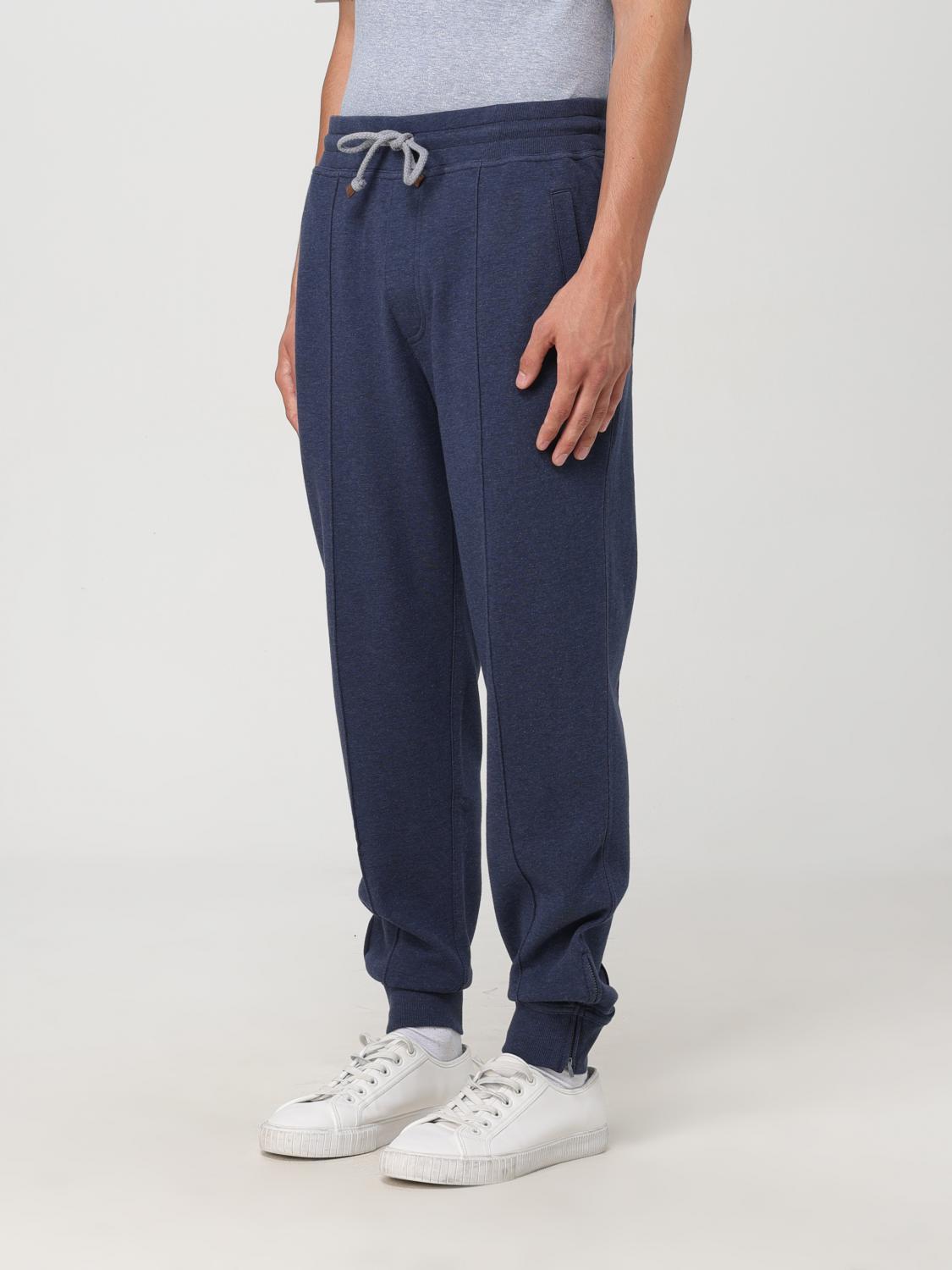 BRUNELLO CUCINELLI パンツ: パンツ メンズ Brunello Cucinelli, ブルー - Img 4