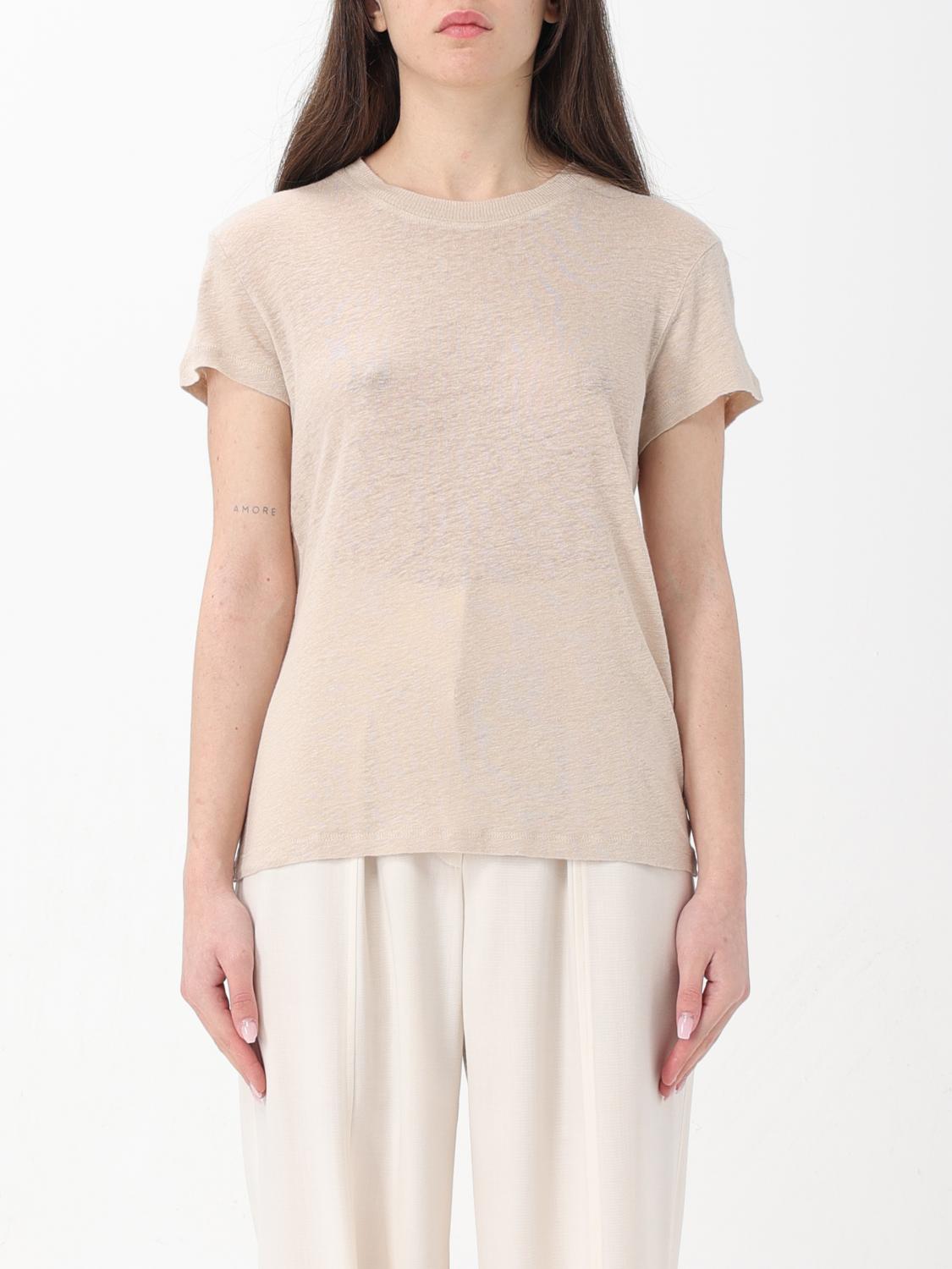 IRO T-SHIRTS: T-shirt Iro in lino , Beige - Img 1