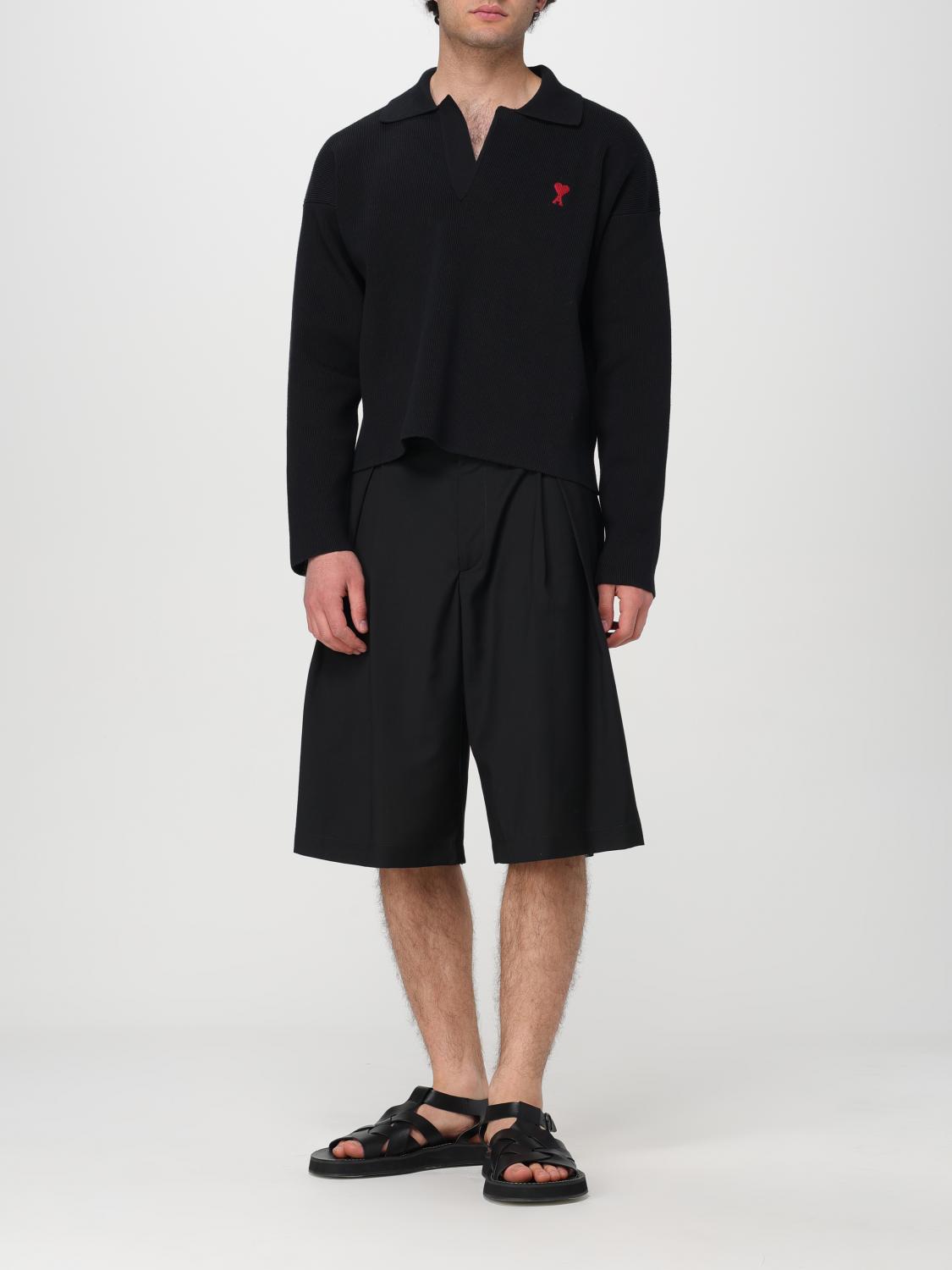 AMI PARIS JERSEY: Sudadera hombre Ami Paris, Negro - Img 2