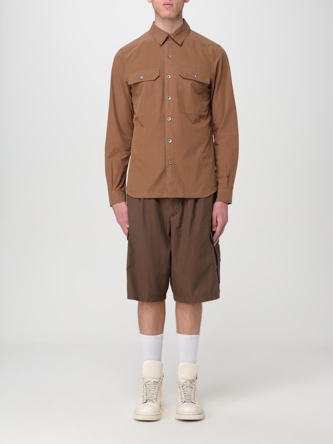 RICK OWENS DRKSHDW HEMD: Hemd herren Drkshdw, Braun - Img 1