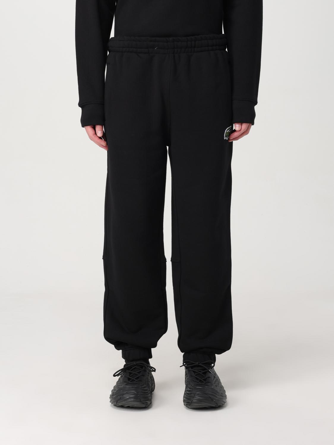 Lacoste Men's Sport Brushed Fleece Pant with Elastic Leg Opening Black Size XXXX-Large