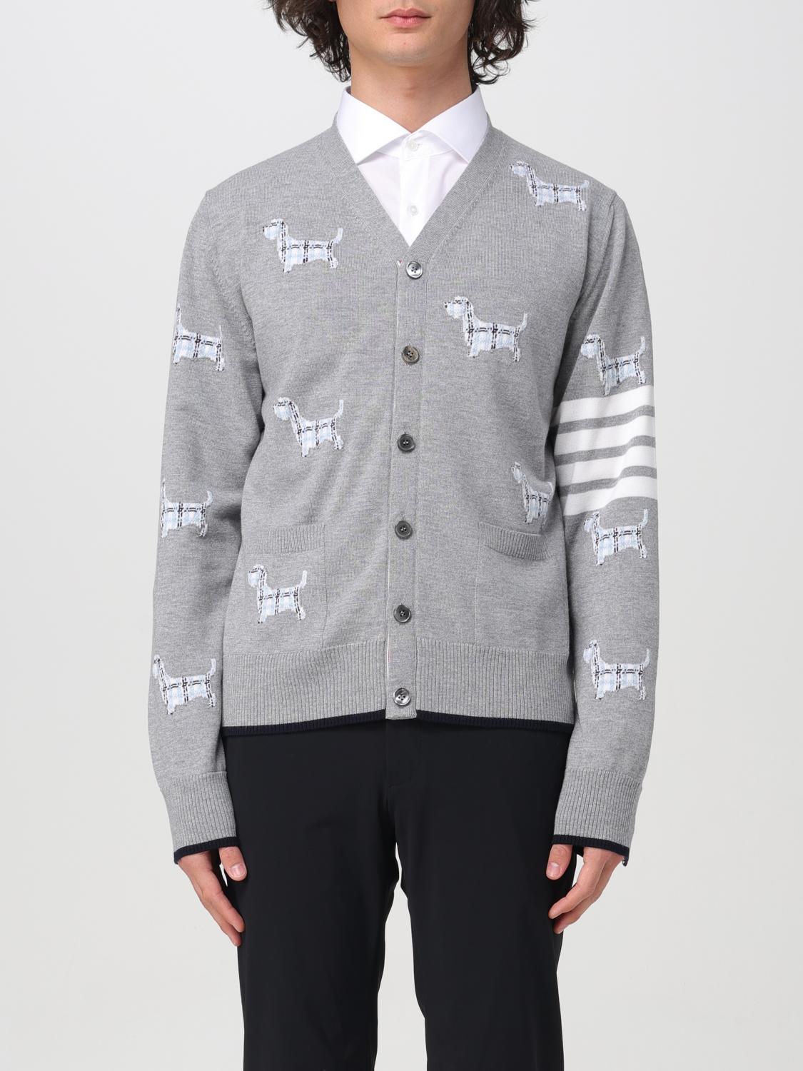 THOM BROWNE SWEATER: Sweater men Thom Browne, Grey - Img 1