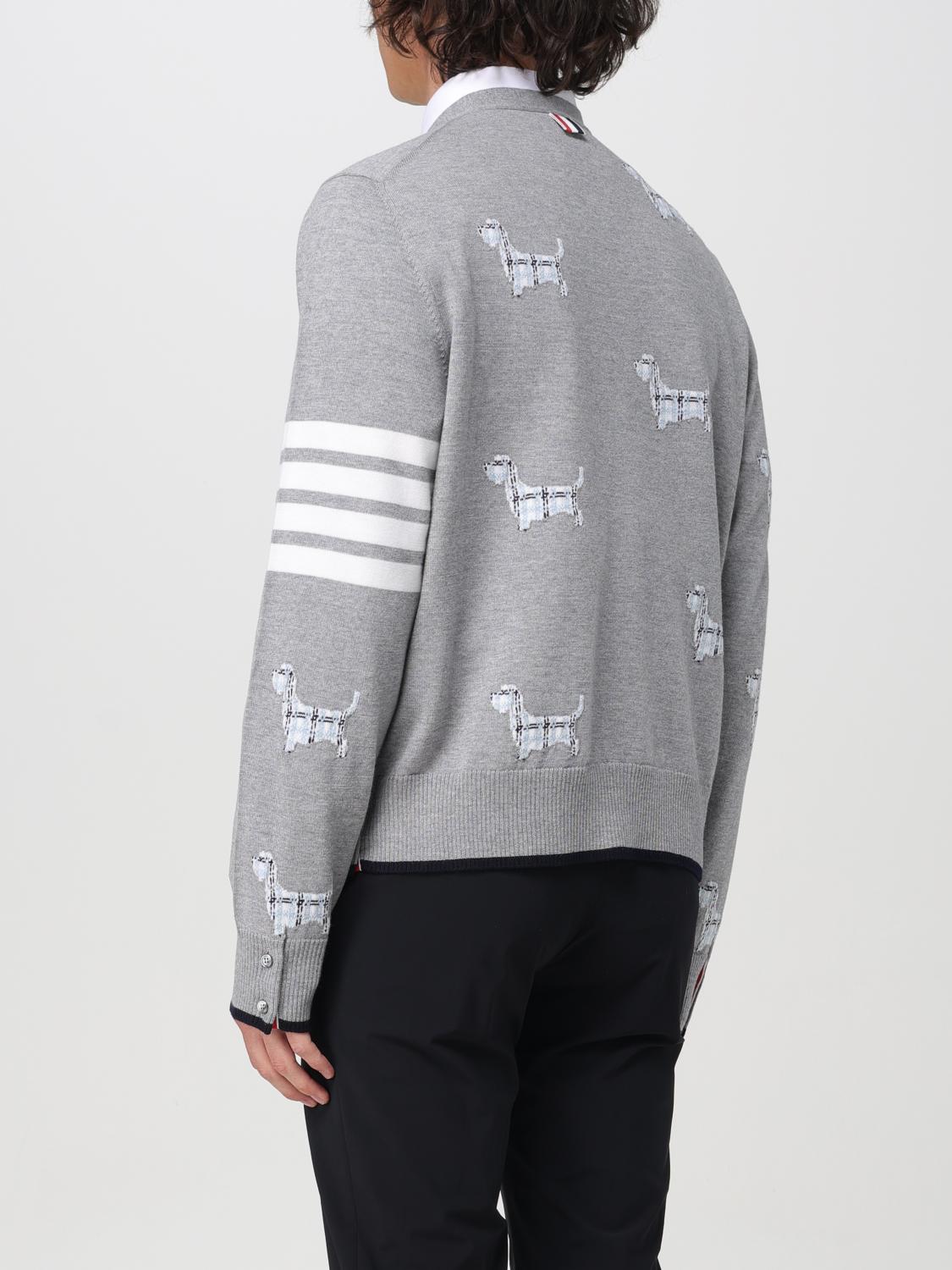 THOM BROWNE SWEATER: Sweater men Thom Browne, Grey - Img 3