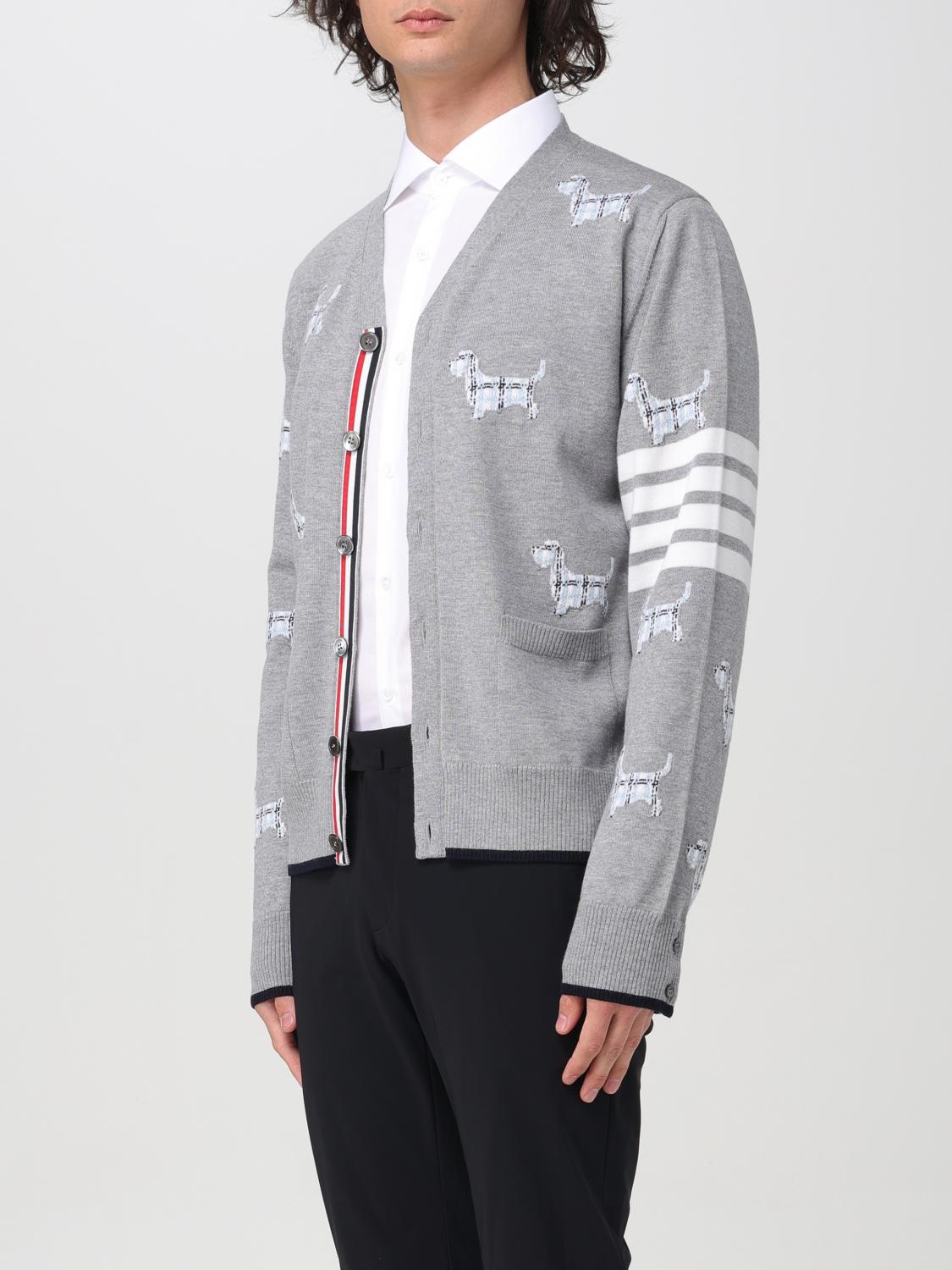 THOM BROWNE SWEATER: Sweater men Thom Browne, Grey - Img 4