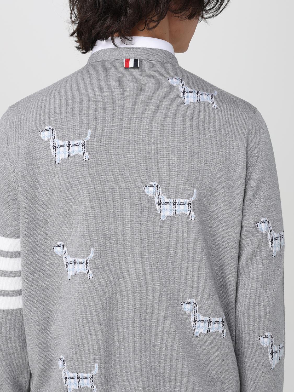 THOM BROWNE SWEATER: Sweater men Thom Browne, Grey - Img 5