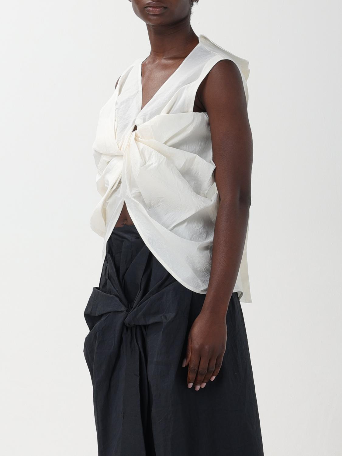 Issey Miyake シャツ レディース - ベージュ | IM46FJ584 | GIGLIO.COM