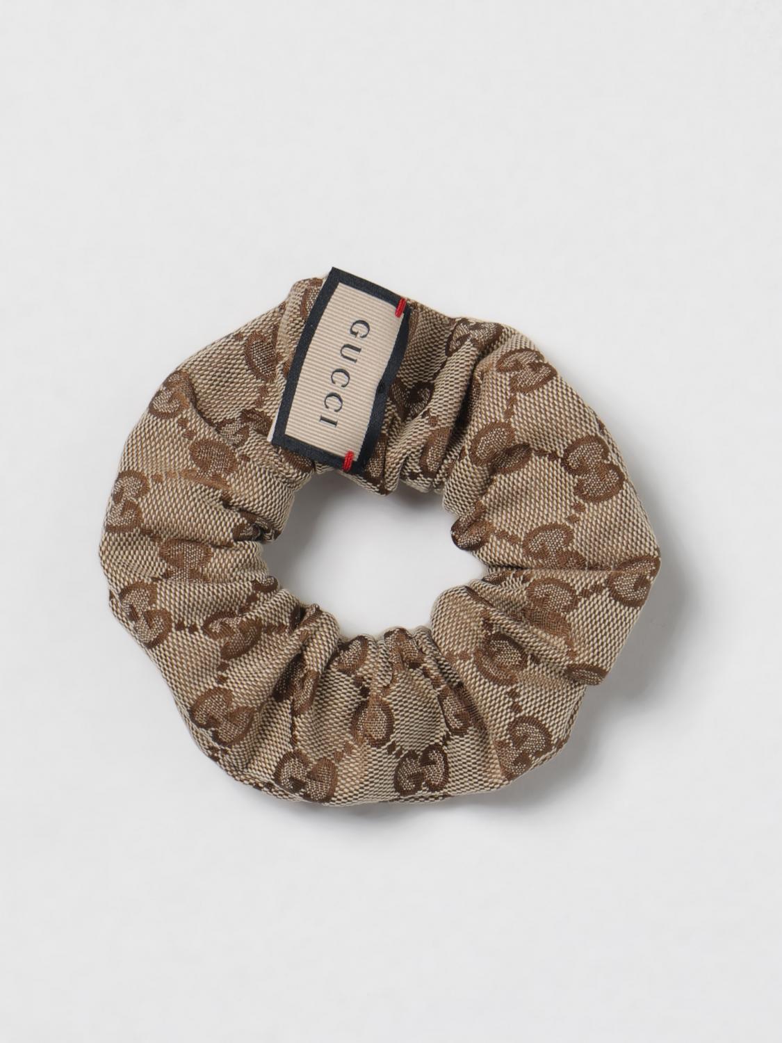 GUCCI Monogram Upcycled Custom Beige & Brown Heart Hair Tie in Resin, COA. NWOT Gucci Hair accessory woman - Beige | 7902253GANH | GIGLIO.COM main image 4