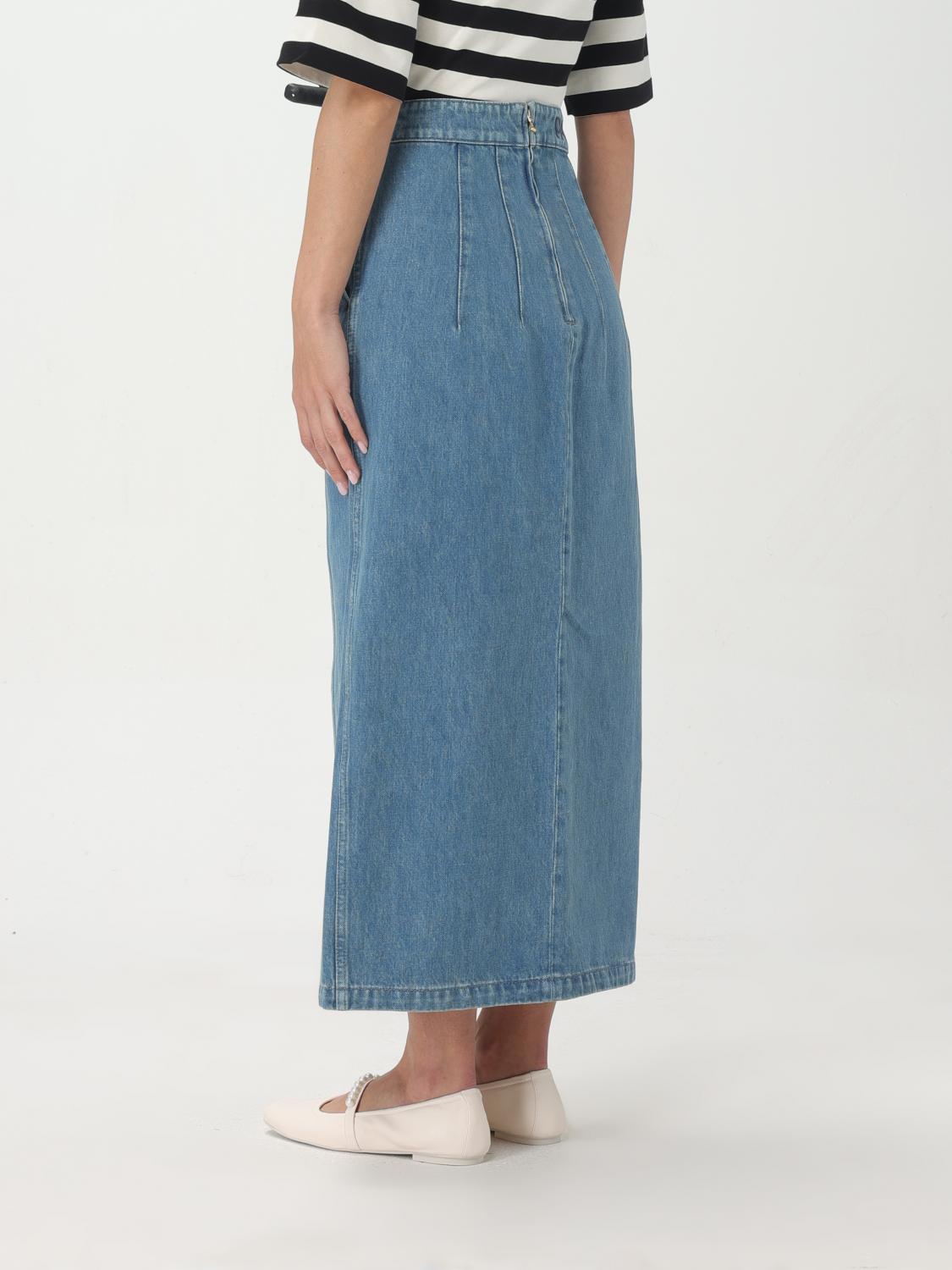 スカート PATOU Woman Skirt Blue SK0460134 630B Patou | A-line mini skirt in organic denim