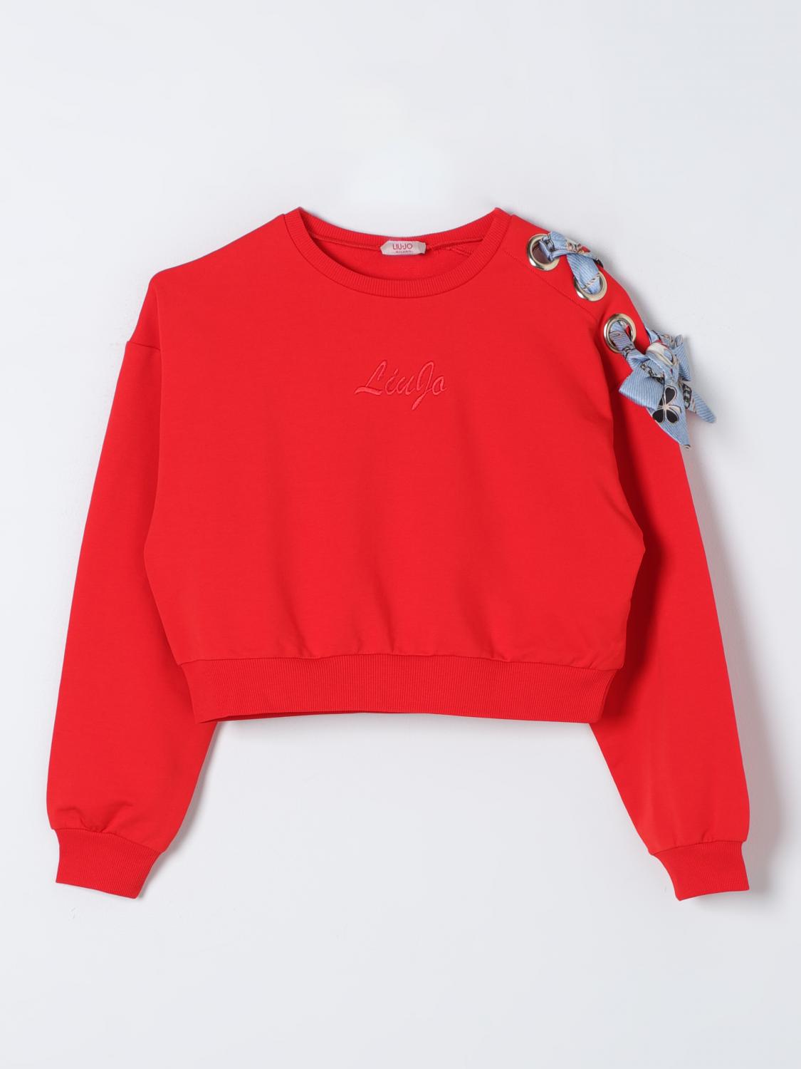 LIU JO: Felpa Kids in cotone Corallo Maglia Liu Jo GA4068F0090