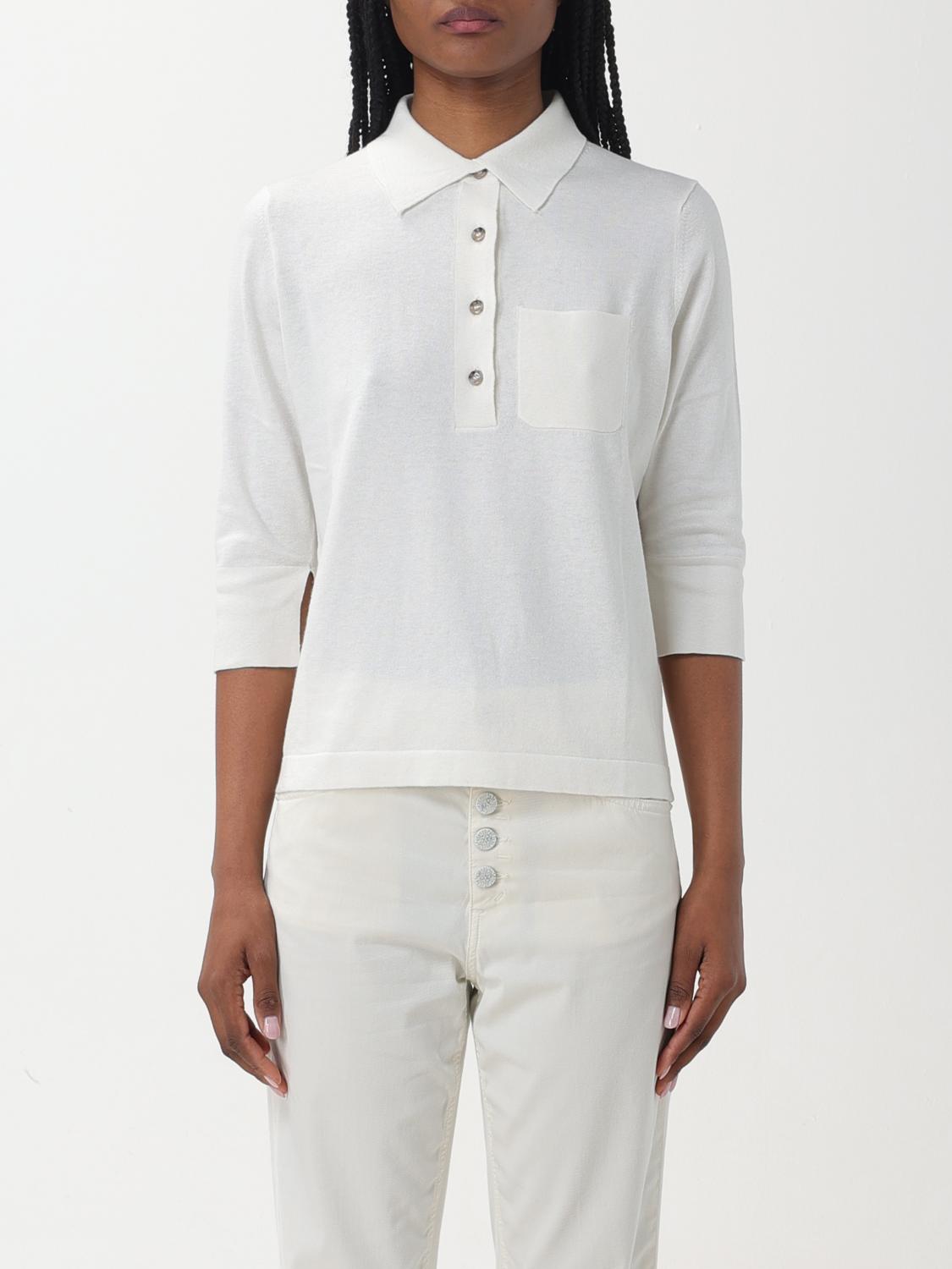 ALLUDE: Pullover damen Weiß Allude Polo 62022 online auf