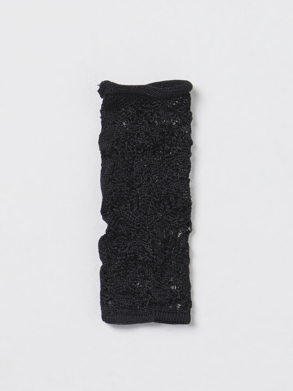 ISABEL BENENATO: Gloves woman - Black | Isabel Benenato