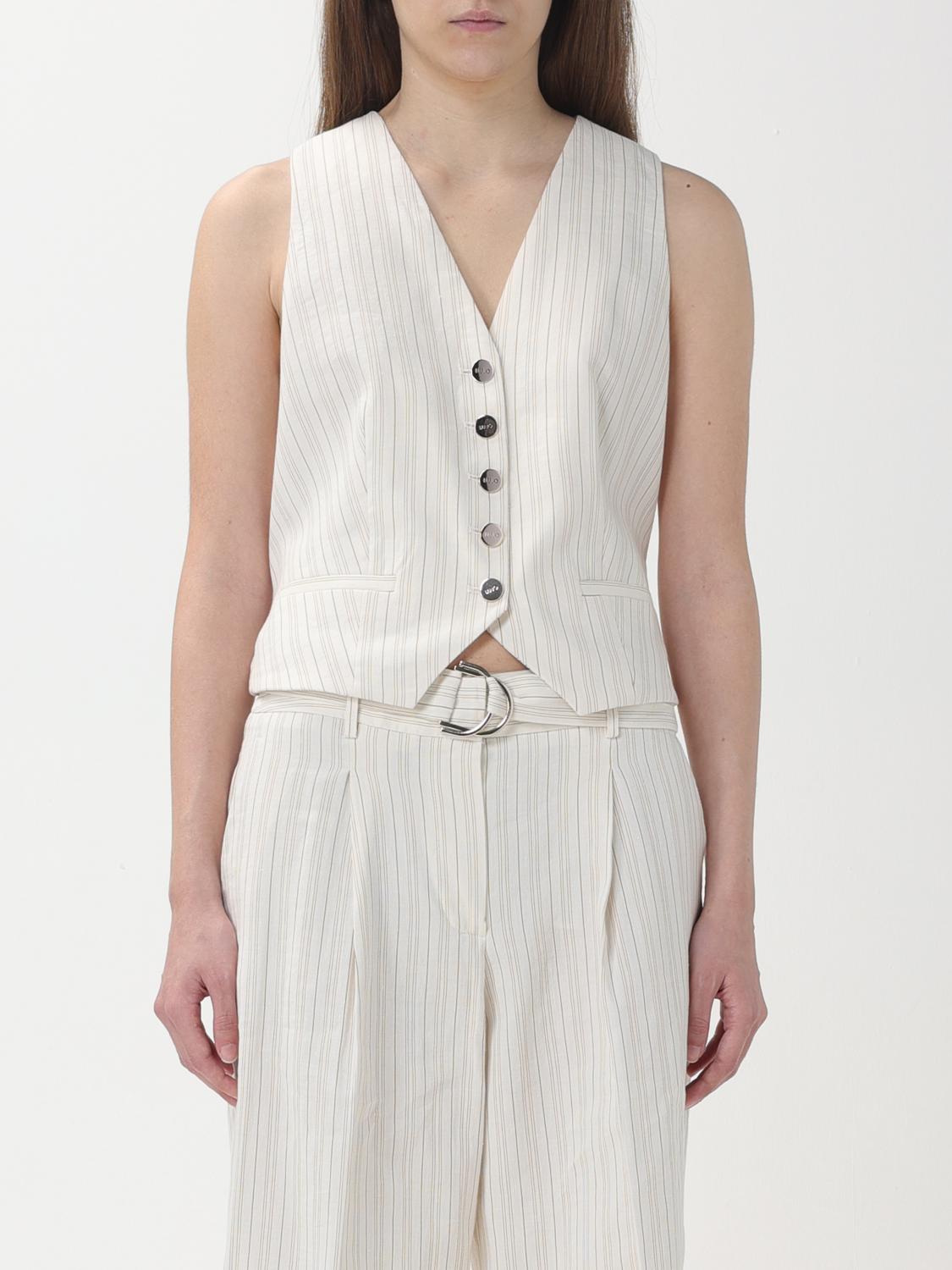 アウターその他 LIU JO Woman Waistcoat White CA4287T3790 N9037 Liu Jo Outlet: Waistcoat woman - White | Liu Jo waistcoat
