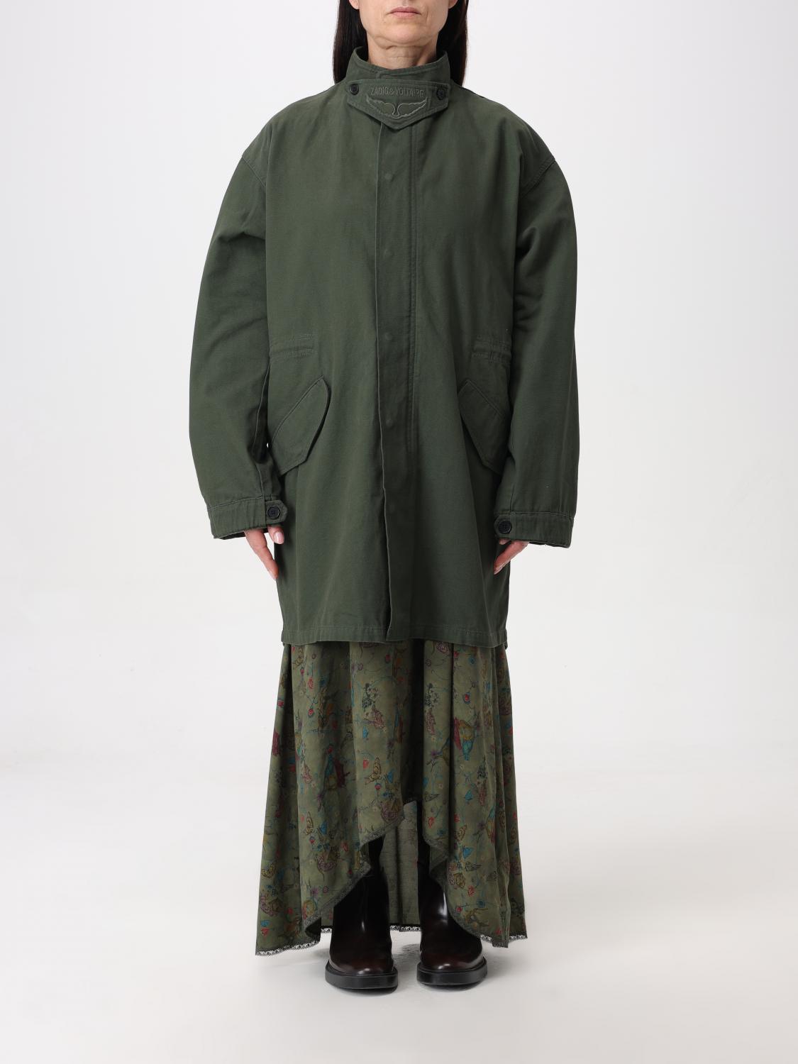 Zadig & Voltaire Coat woman - Green | WWOW00631 | GIGLIO.COM