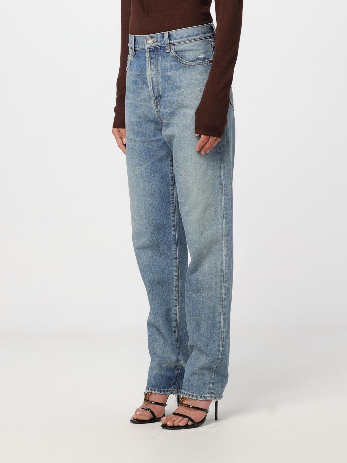 SAINT LAURENT JEANS: Jeans donna Saint Laurent, Denim - Img 4
