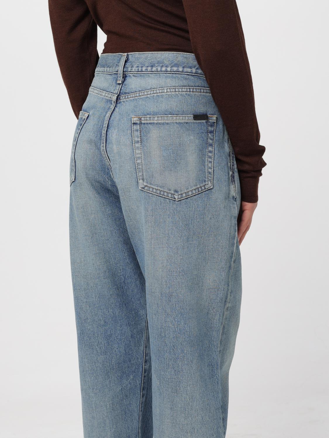 SAINT LAURENT JEANS: Jeans donna Saint Laurent, Denim - Img 5