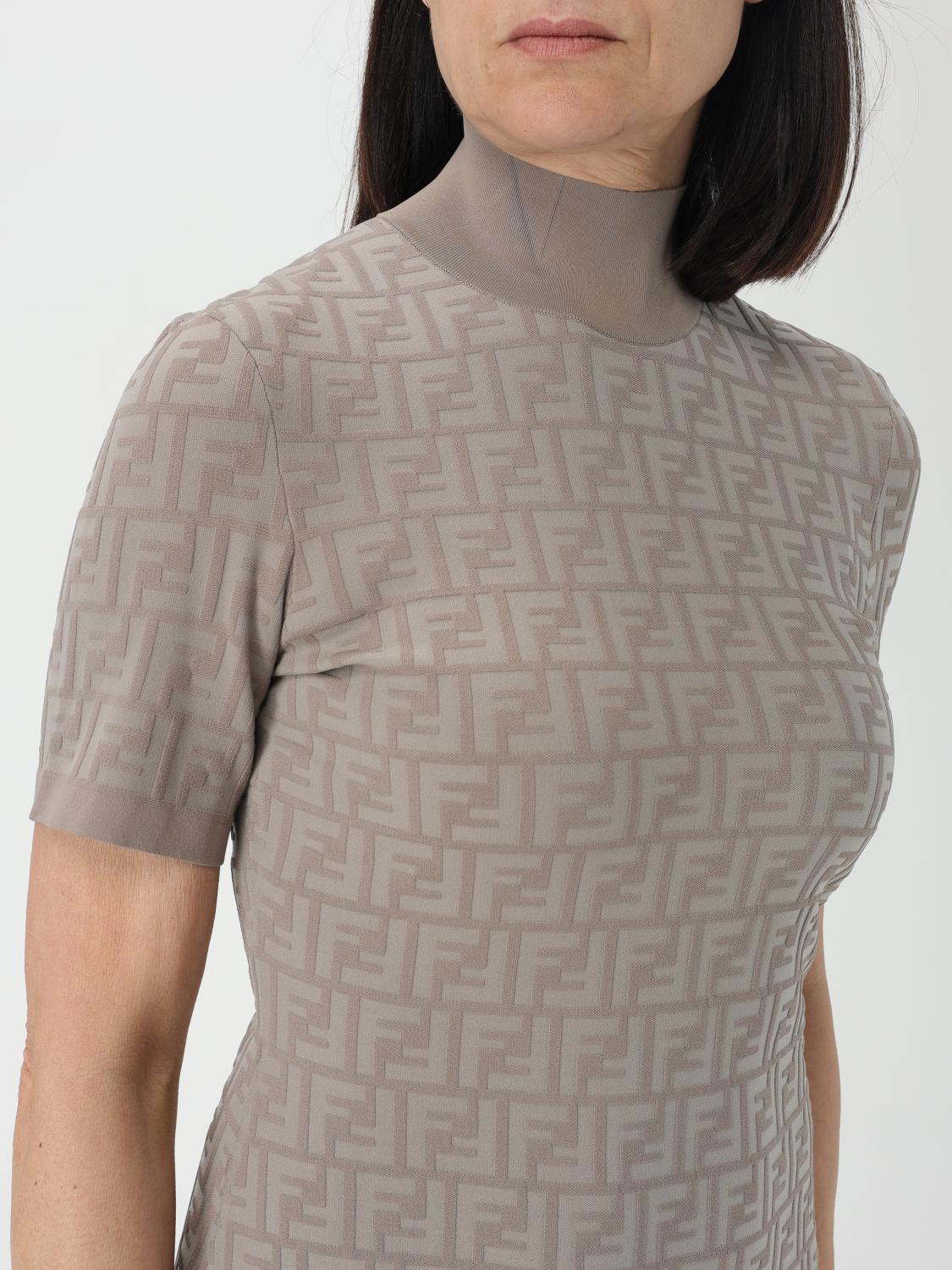 grey fendi dress Dress , Grey, Size 34- Fendi