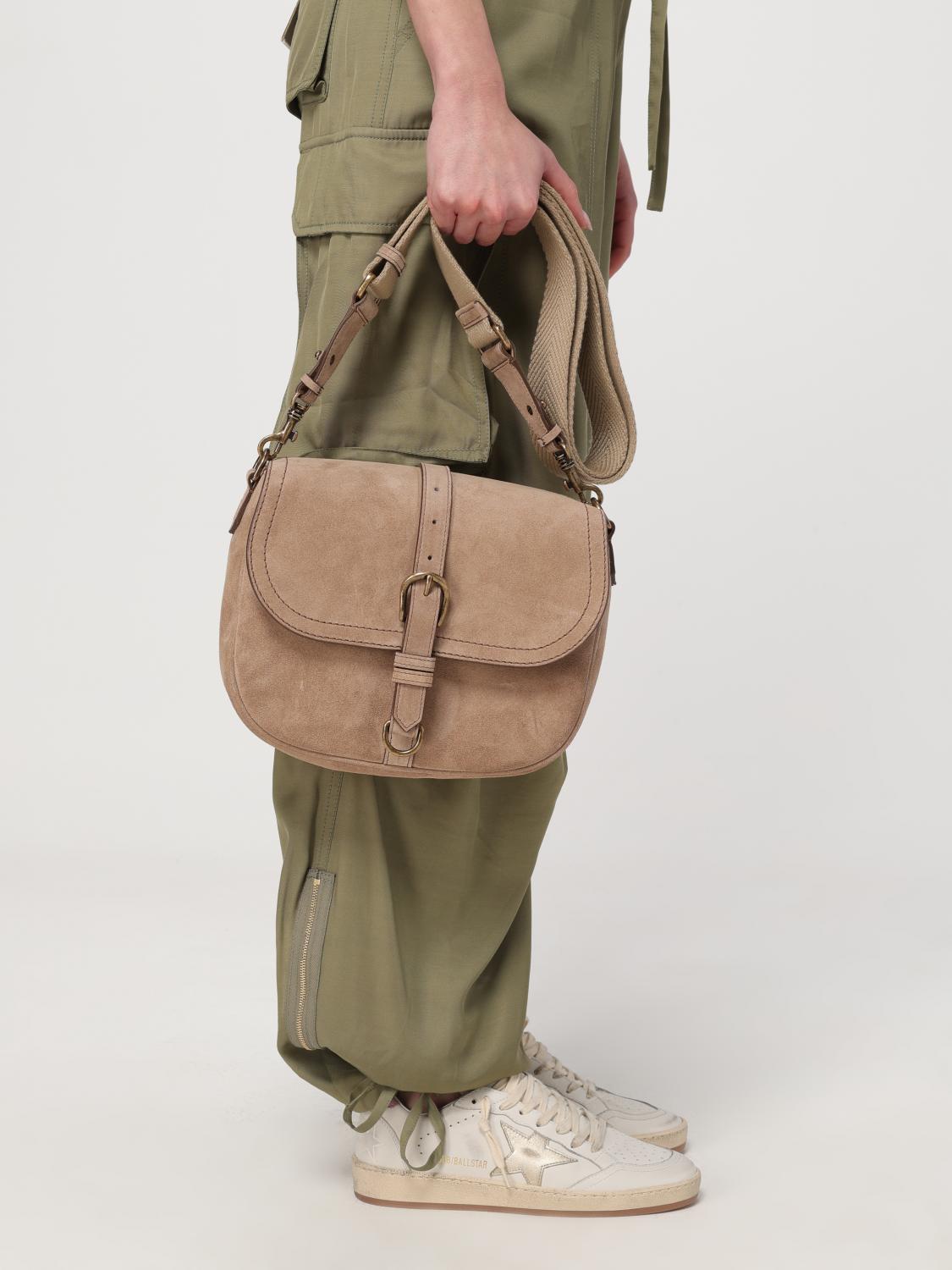 GOLDEN GOOSE CROSSBODY BAGS: Shoulder bag woman Golden Goose, Beige - Img 2