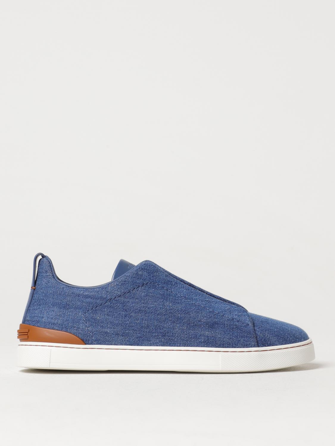 スニーカー ERMENEGILDO ZEGNA Men Sneakers S5482Z LHNTM LAB Blue Utility Blue Suede Triple Stitch™ Sneakers SS25 22320607