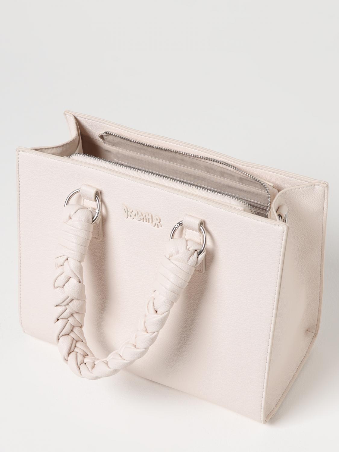 DISCLAIMER BORSA A MANO: Borsa Disclaimer in pelle sintetica , Bianco - Img 3