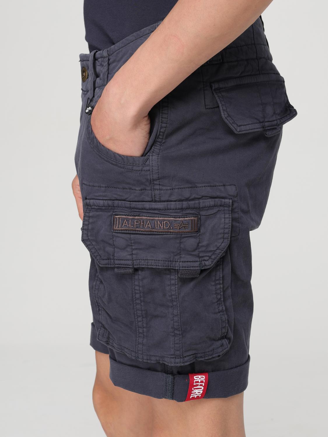 ALPHA INDUSTRIES 쇼츠: 쇼츠 남성 Alpha Industries, 블루 - Img 3