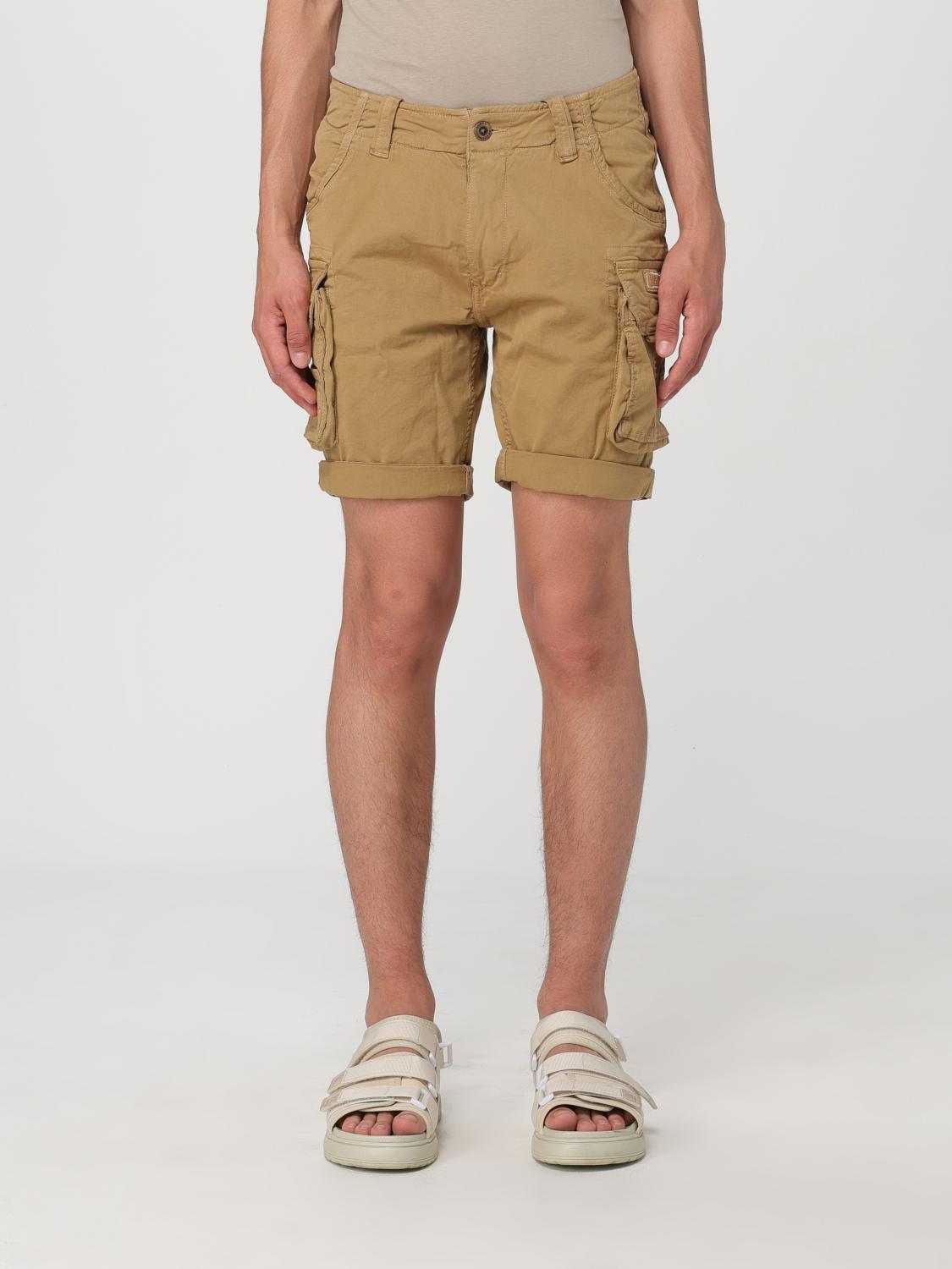 ALPHA INDUSTRIES 短裤: 短裤 男士 Alpha Industries, 绿色 - Img 1