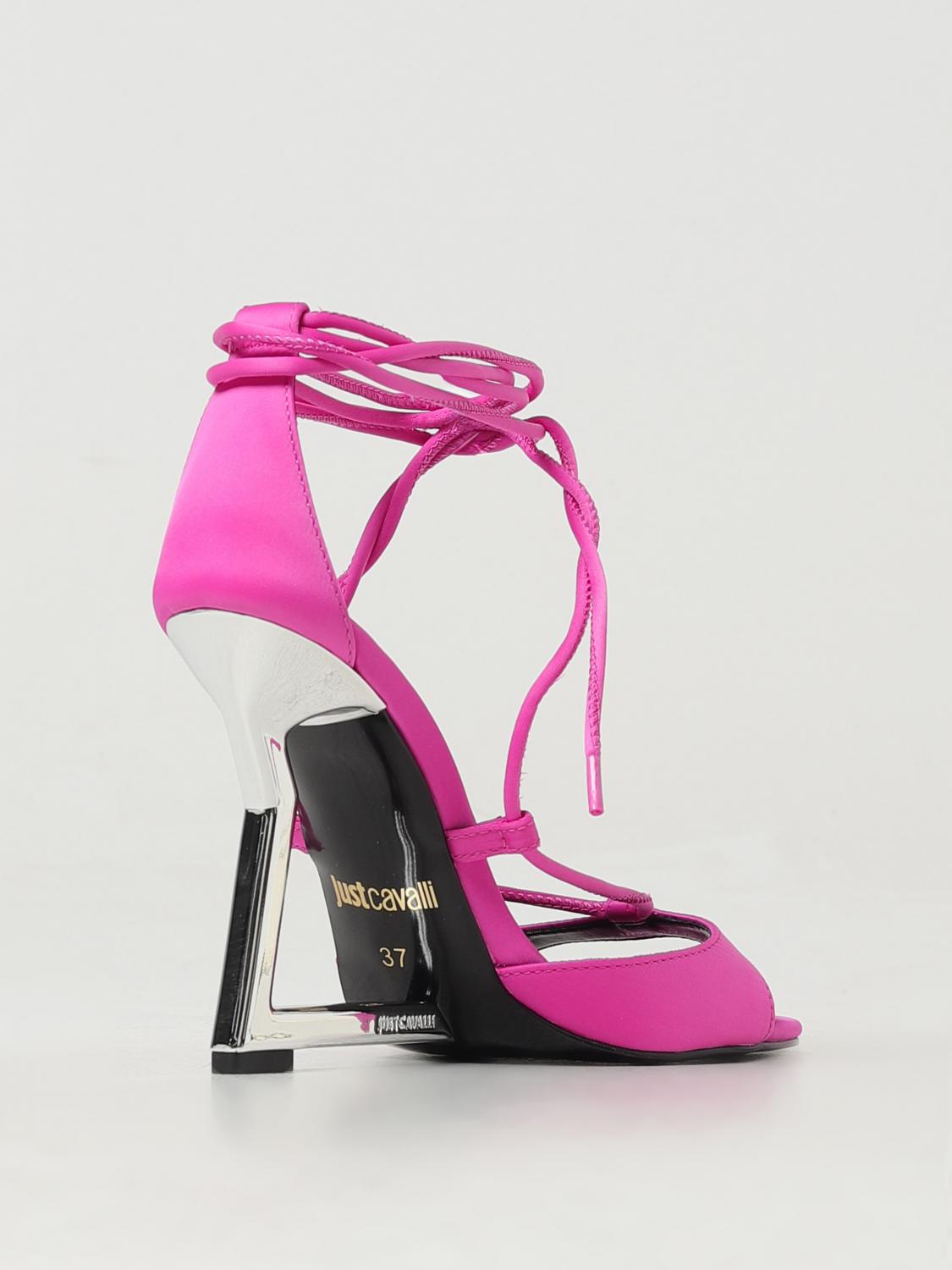 シューズ・サンダルその他 JUST CAVALLI Woman Heeled sandals Pink 76RA3S20ZSA29 455 Just Cavalli Outlet: High heel shoes woman - Pink | Just