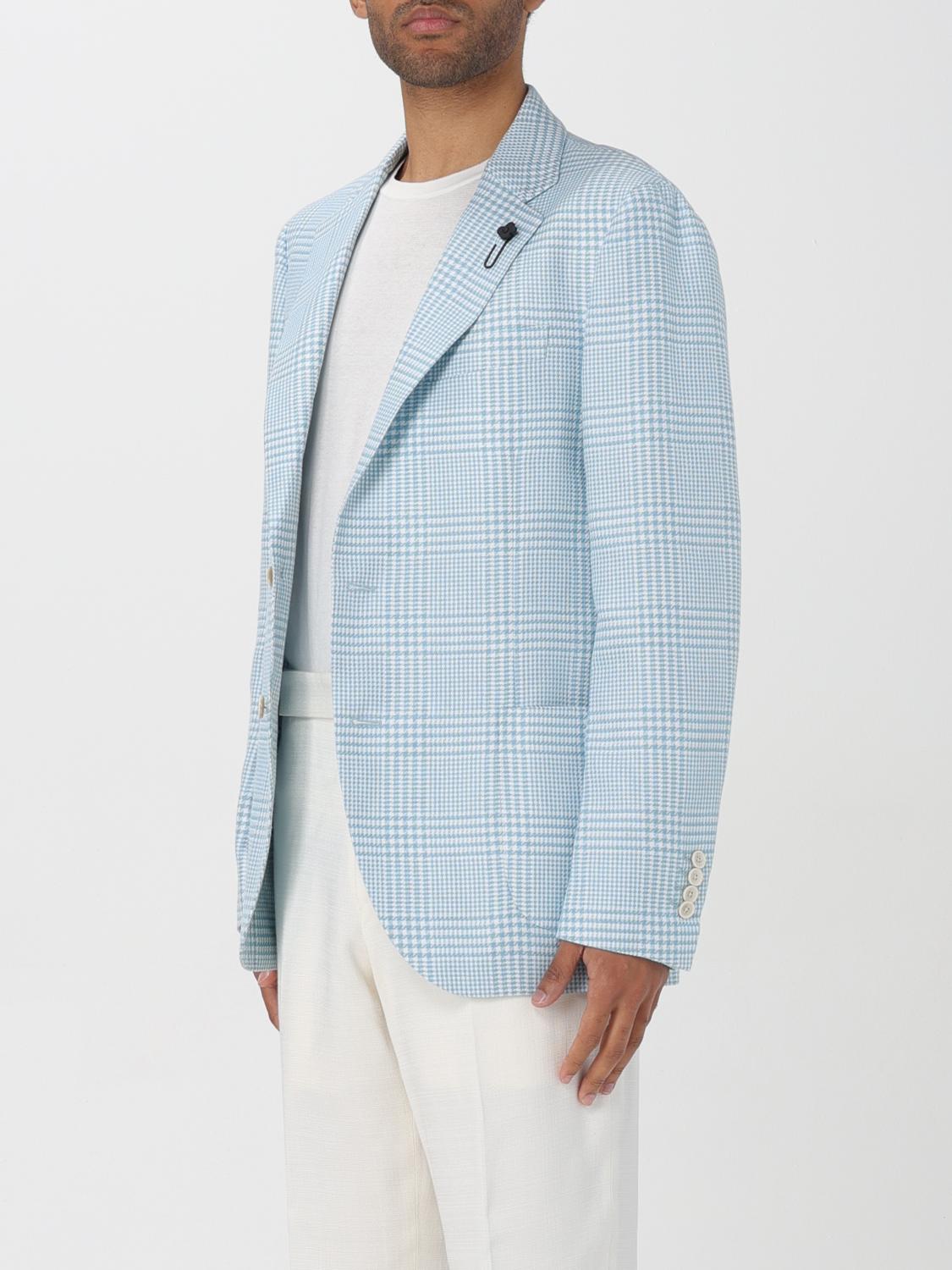LARDINI ジャケット: ジャケット メンズ Lardini, アジュール - Img 3