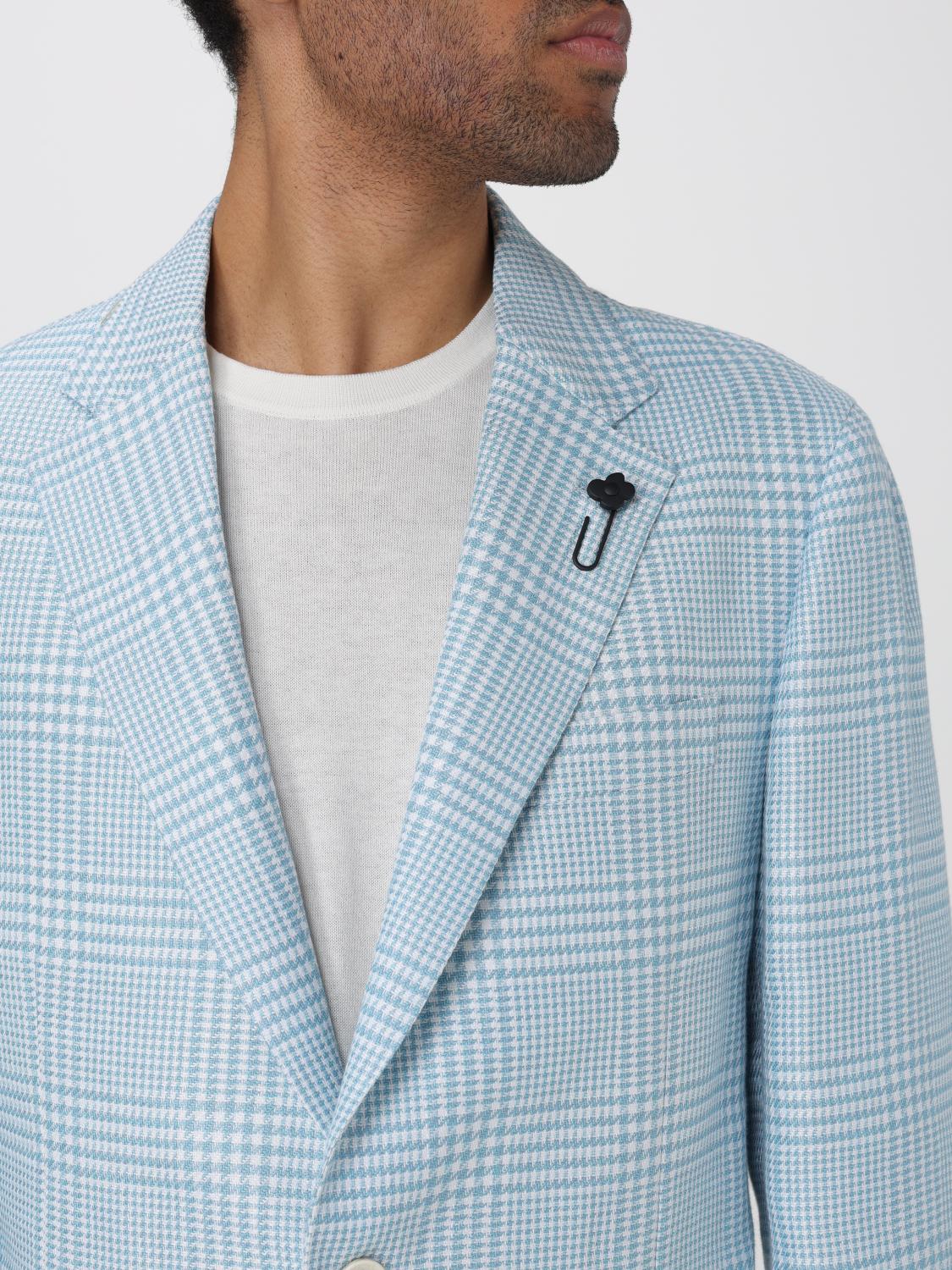 LARDINI ジャケット: ジャケット メンズ Lardini, アジュール - Img 4