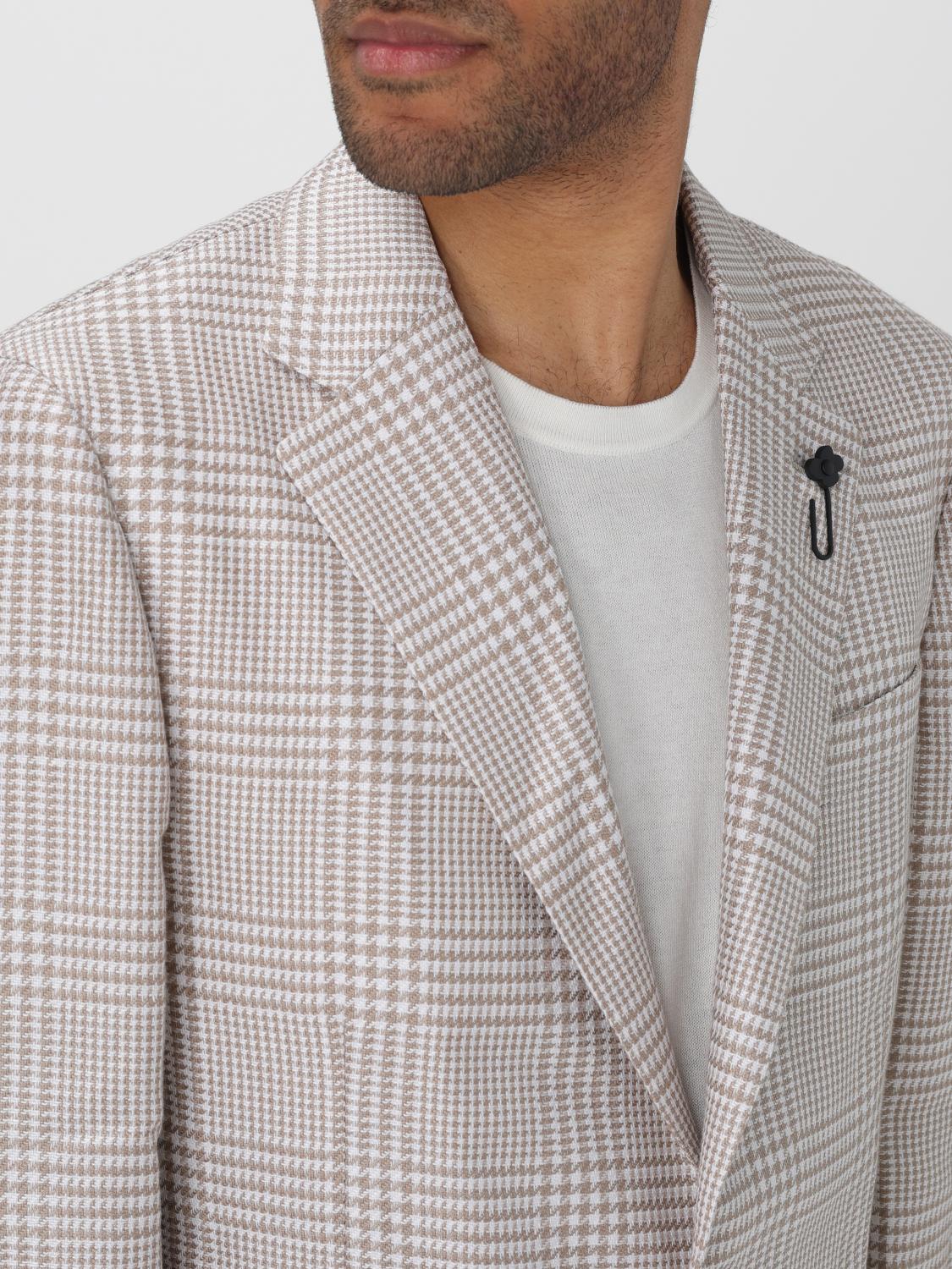 LARDINI ジャケット: ジャケット メンズ Lardini, ブラウン - Img 4