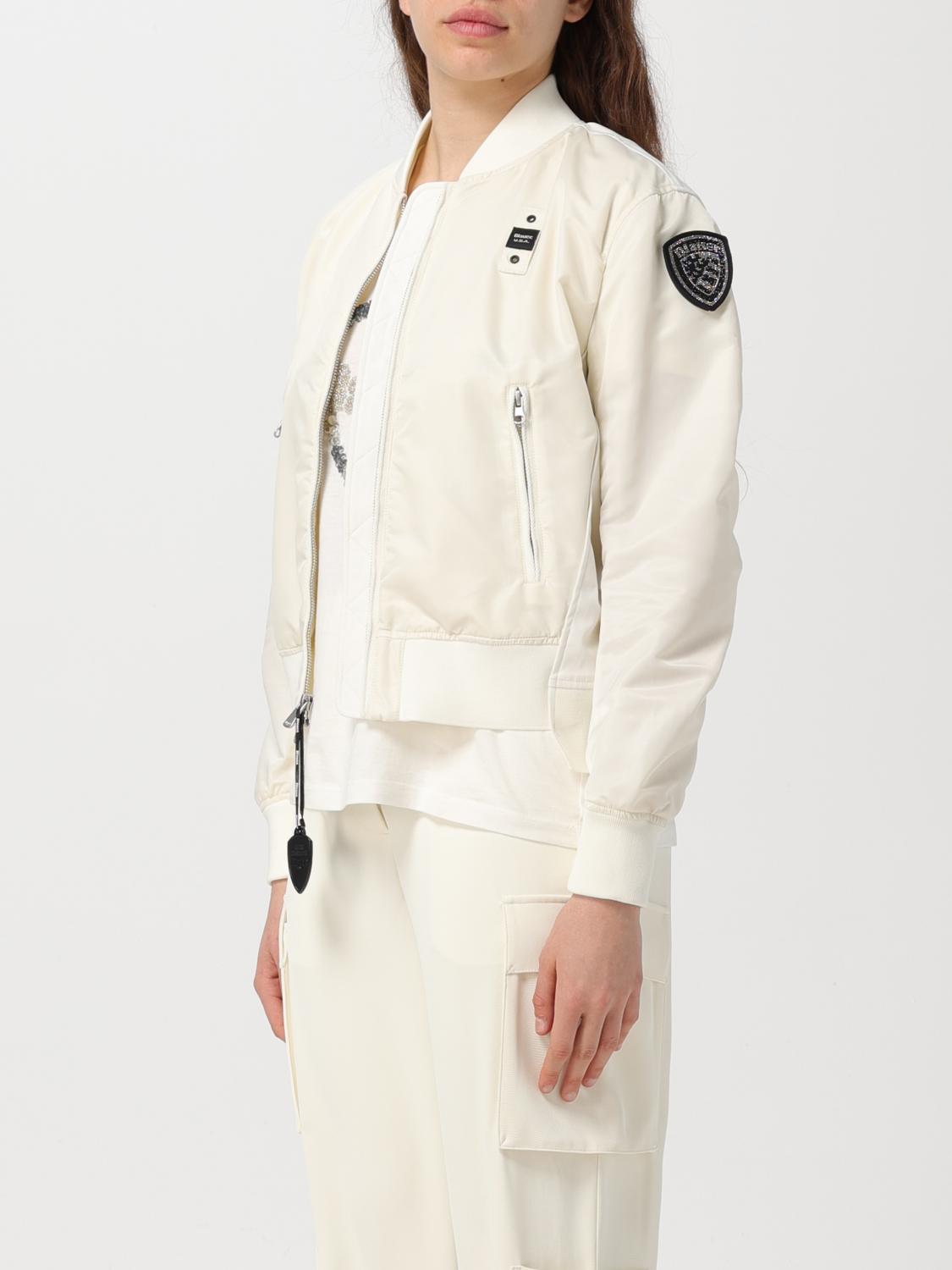 BLAUER JACKE: Jacke damen Blauer, Weiß - Img 3